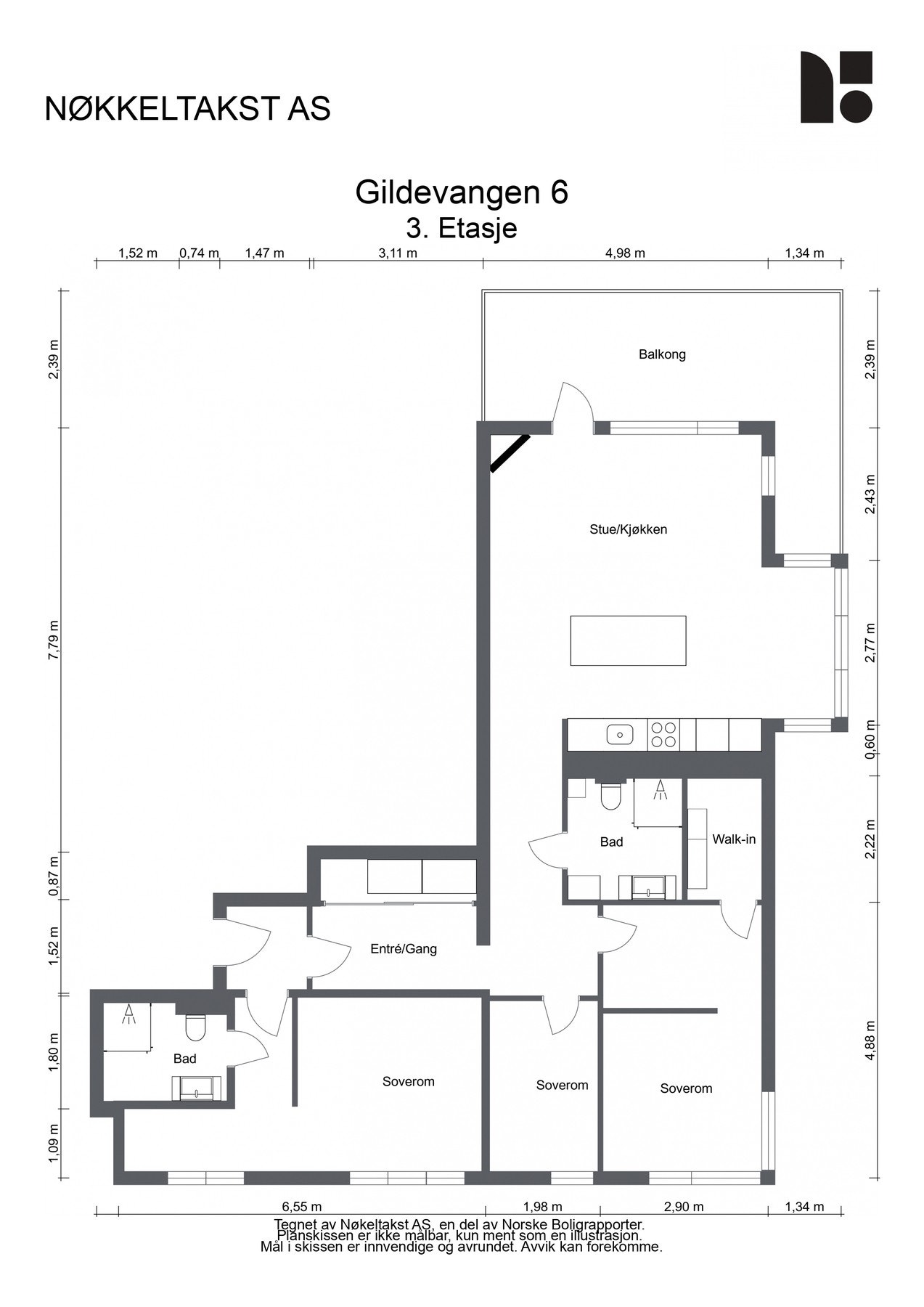 Plantegning Galleribilde