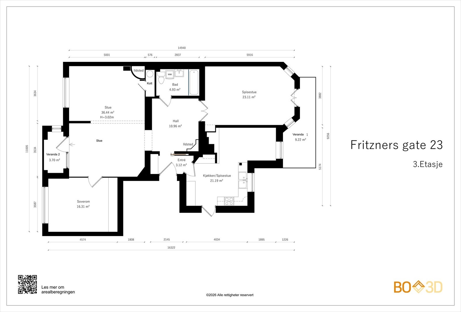 Plantegning Galleribilde