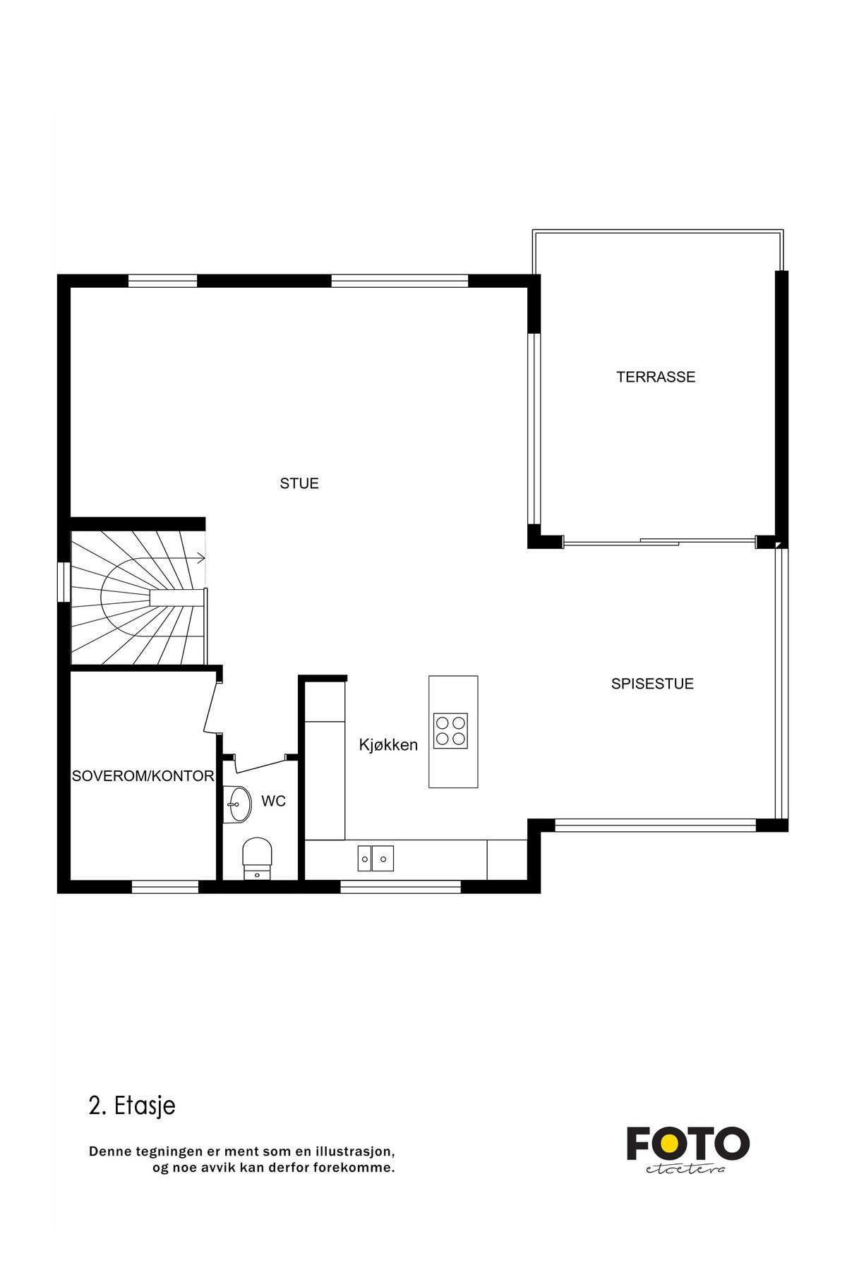 Plantegning hovedetasjen Galleribilde