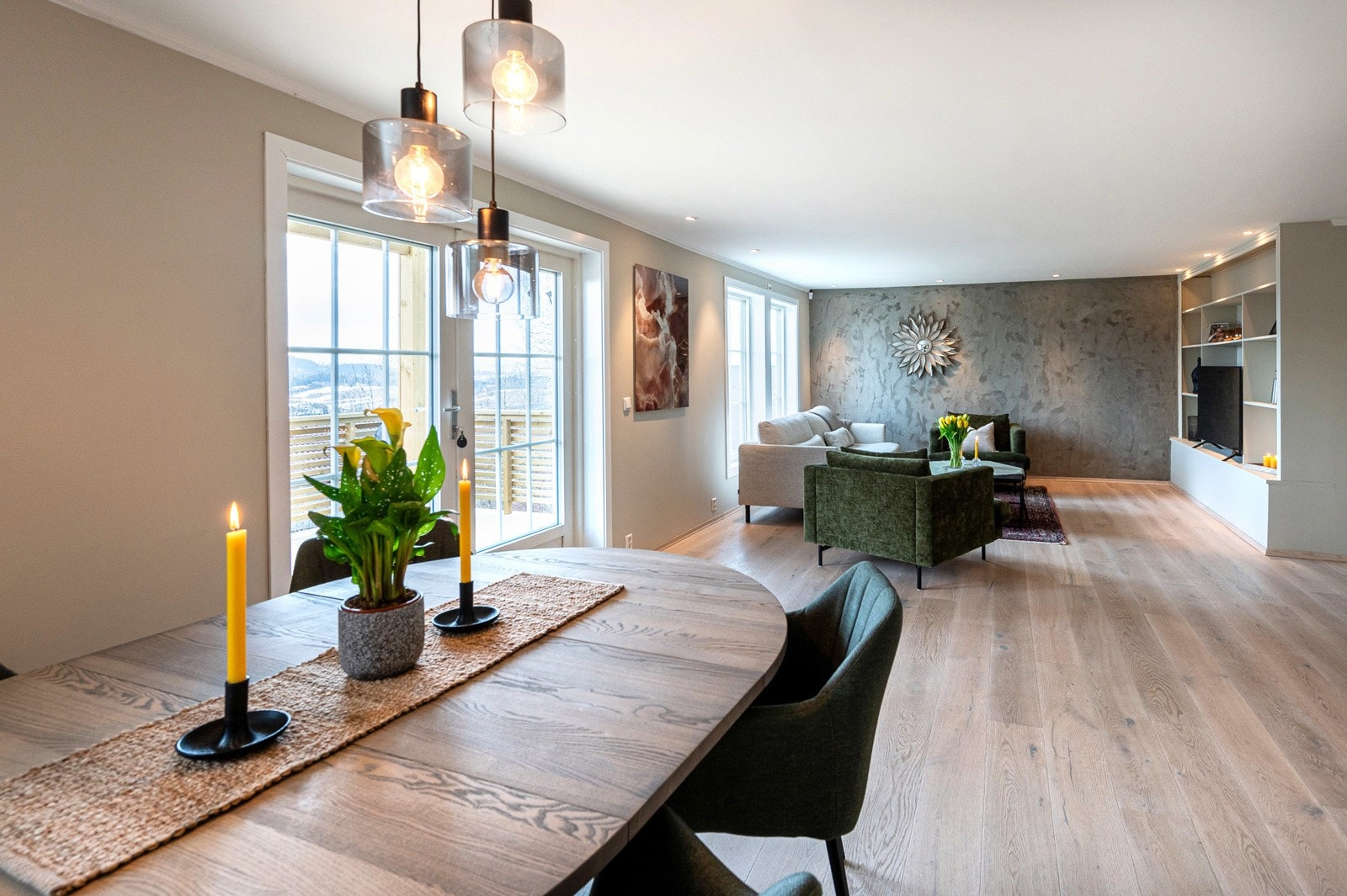 Fra kjøkken mot stuen Galleribilde