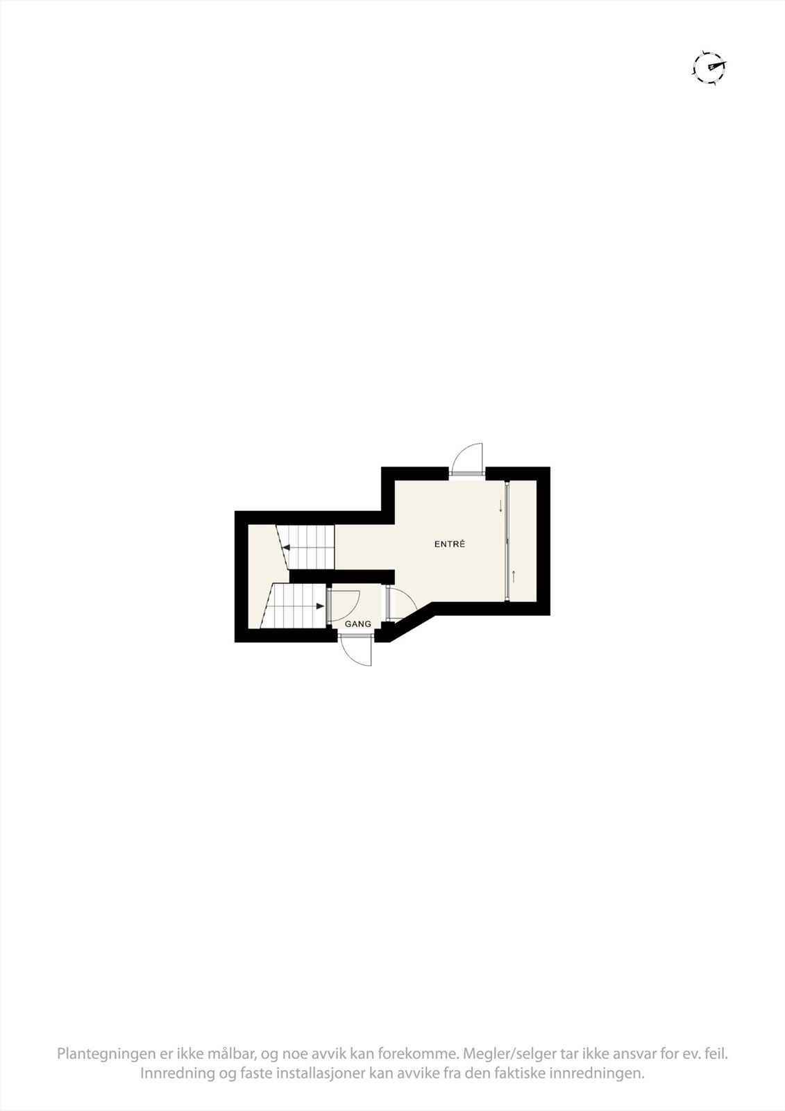 1. etg. Egen inngang til entré med trapp til 2.etg. samt ned til kjeller. Galleribilde