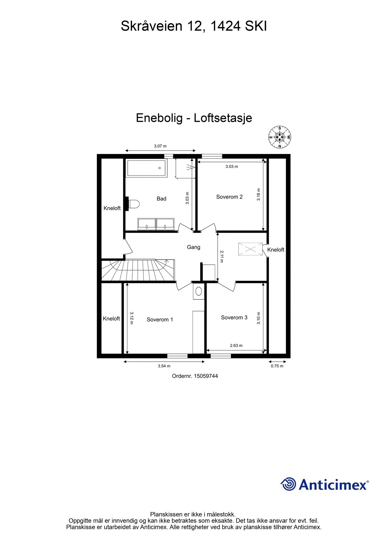 Plantegning 2.etg. Galleribilde