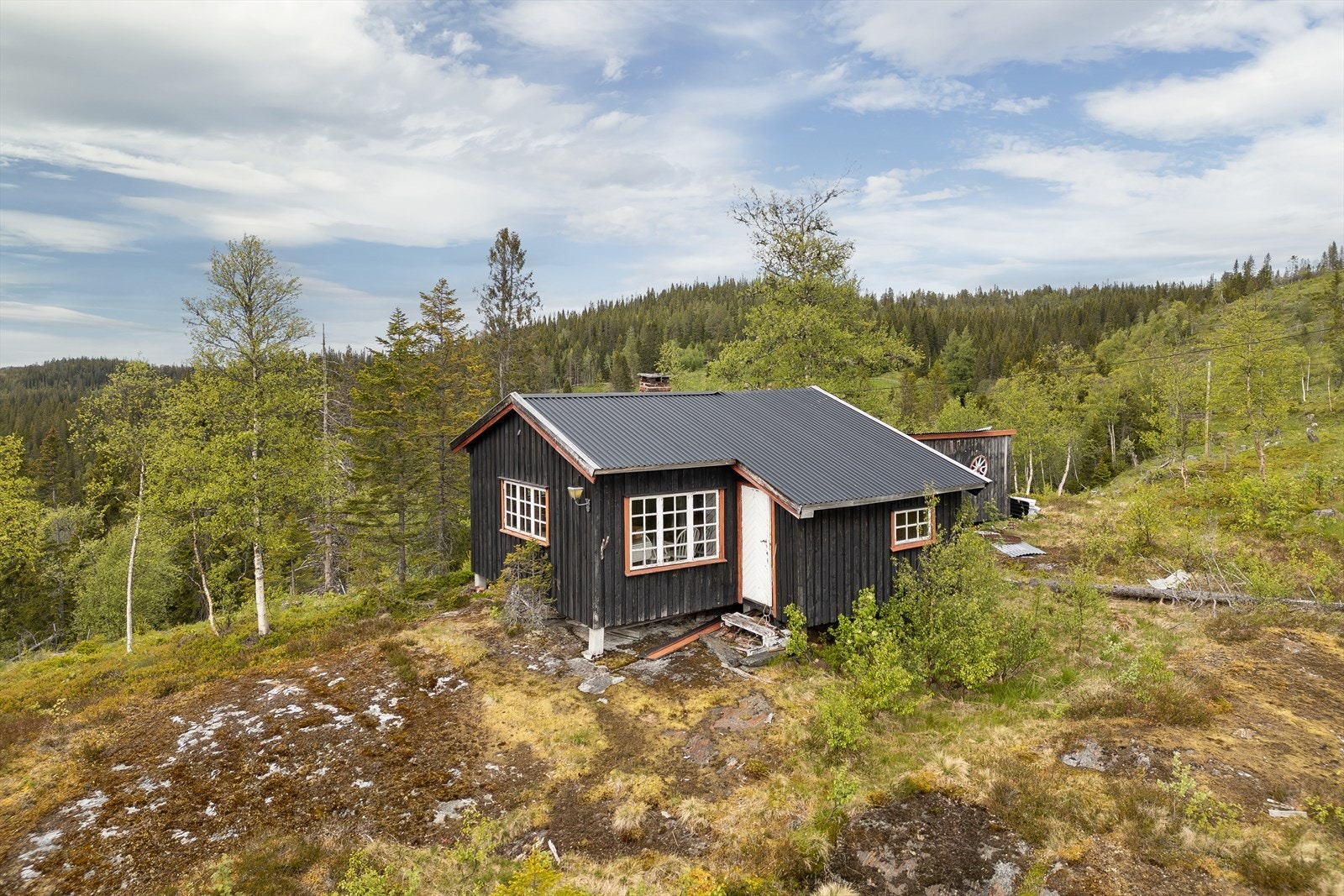 Hytta har behov for modernisering. Galleribilde