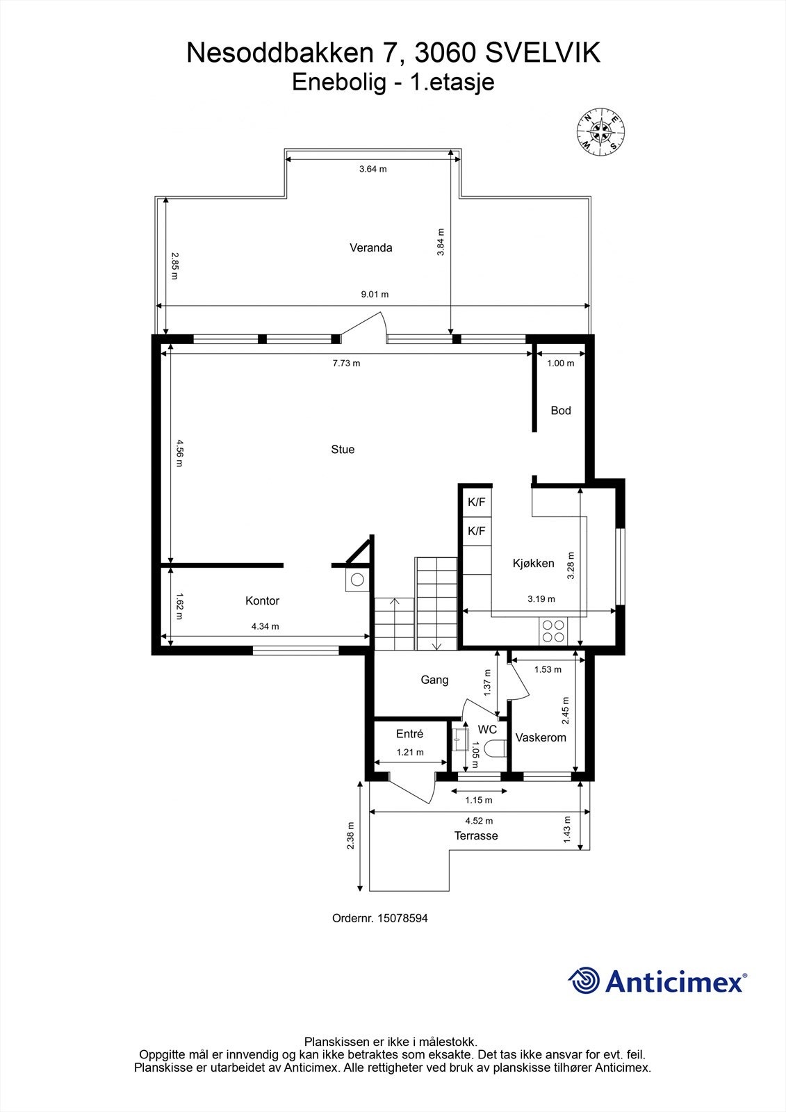 Plantegning - 1. etasje Galleribilde