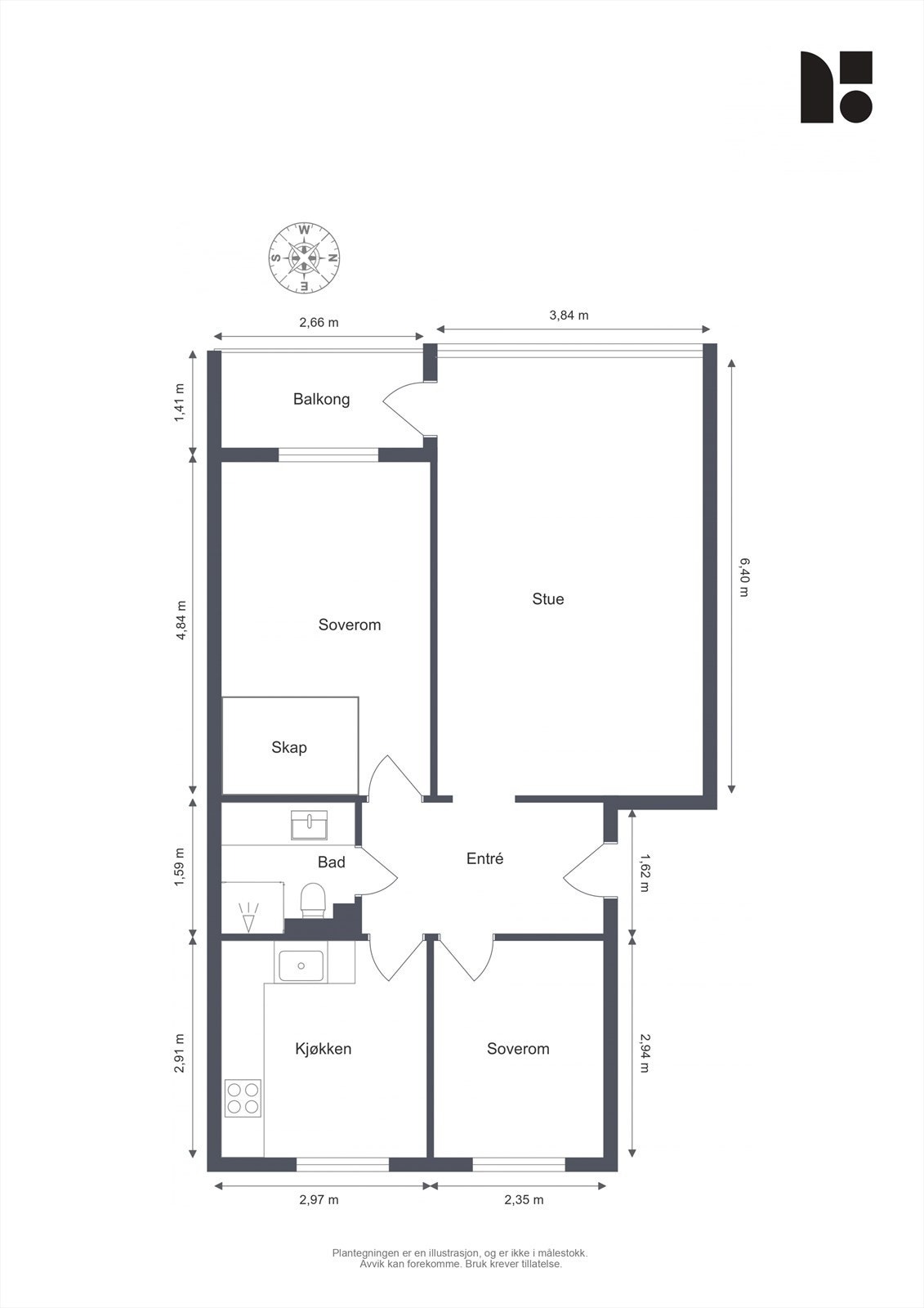 Plantegning Galleribilde