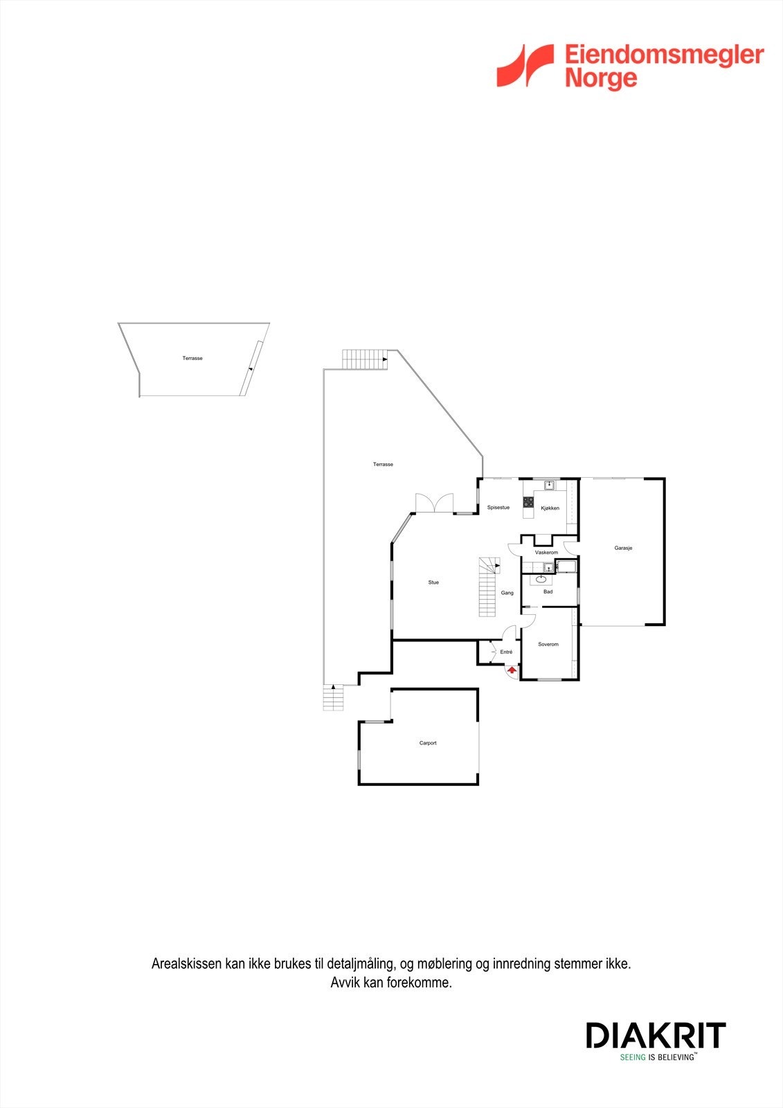 Plantegning 1. etg. Galleribilde