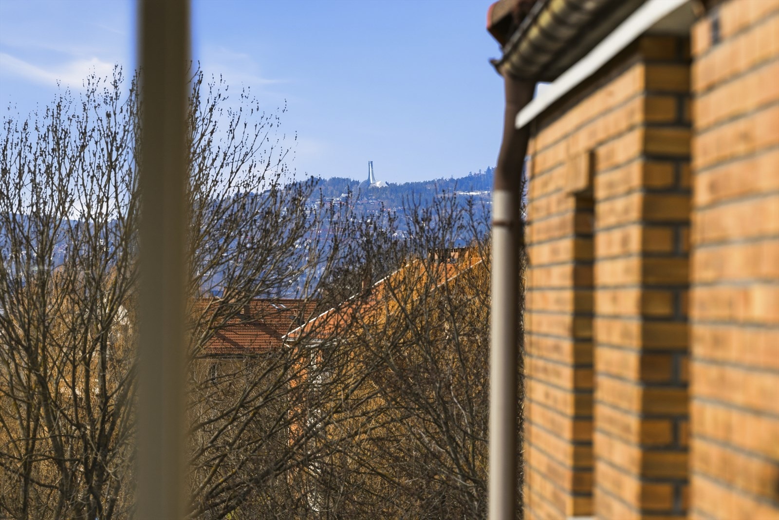 Fra leiligheten ser du også Holmenkollen Galleribilde