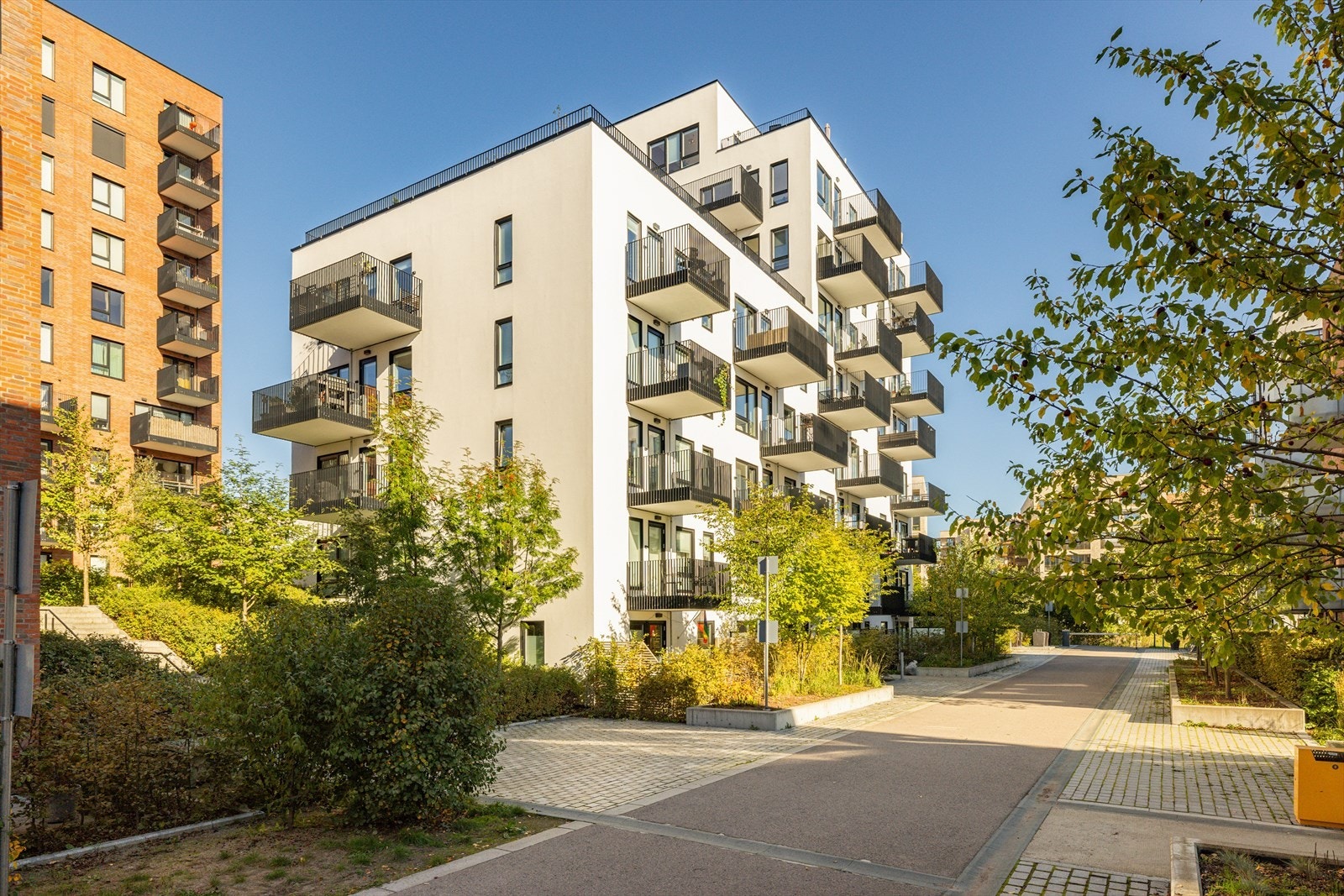 Krydderhagen er et moderne og grønt prosjekt som har blitt tatt godt i mot på Løren. Her har de vært ekstremt flinke med både arkitekturen og beplantningen mellom boligblokkene. Galleribilde