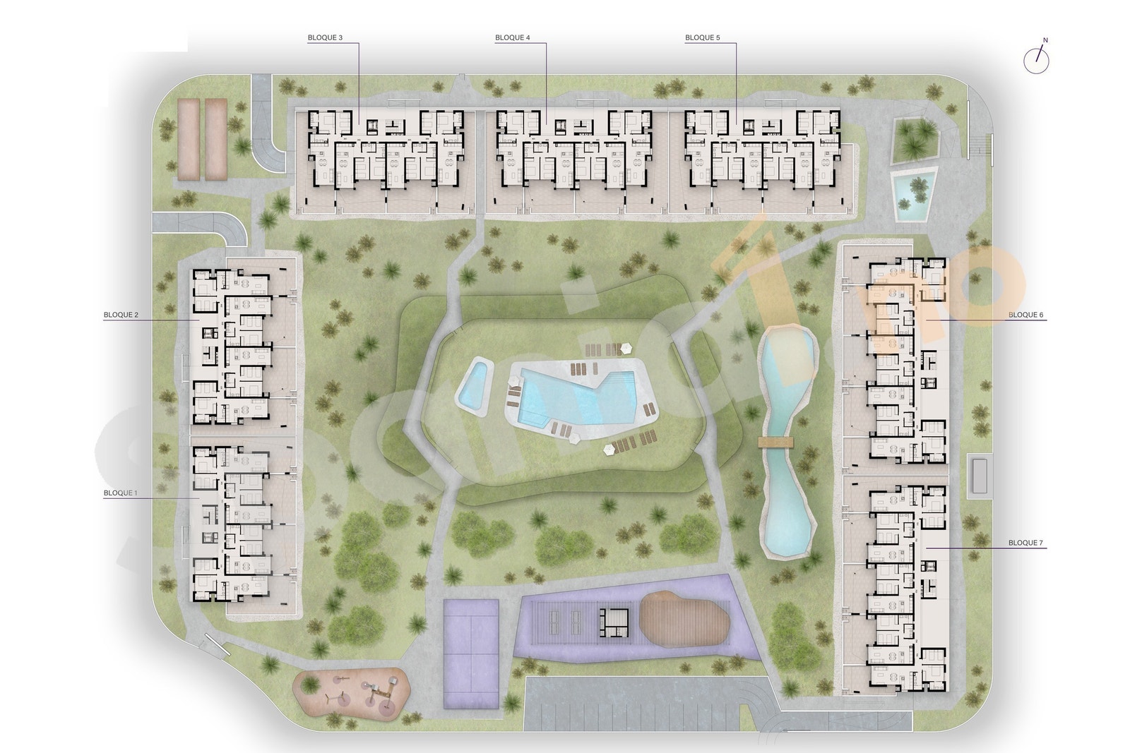 Plan over anlegget Galleribilde