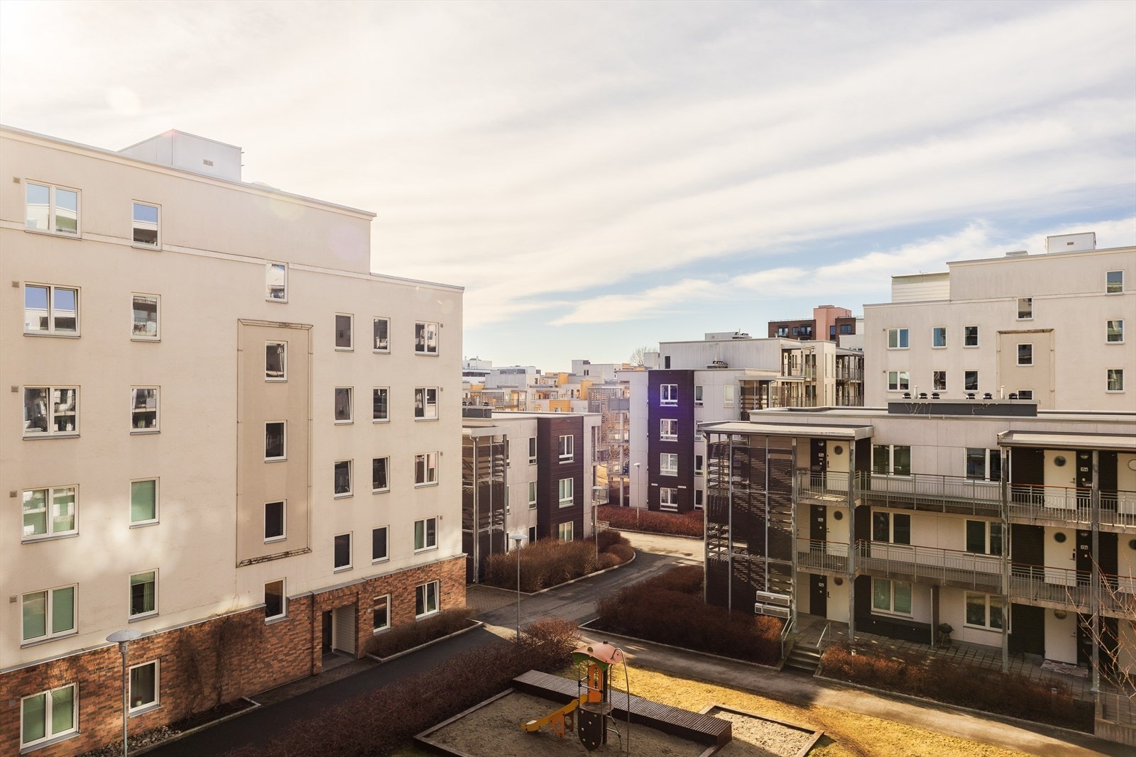 Utsikt mot fellesområdene. Galleribilde