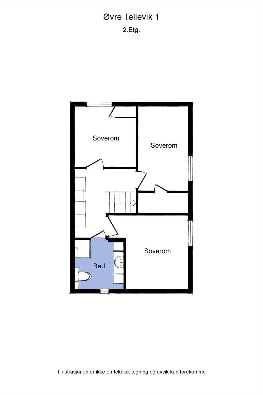 Plantegning loft Galleribilde