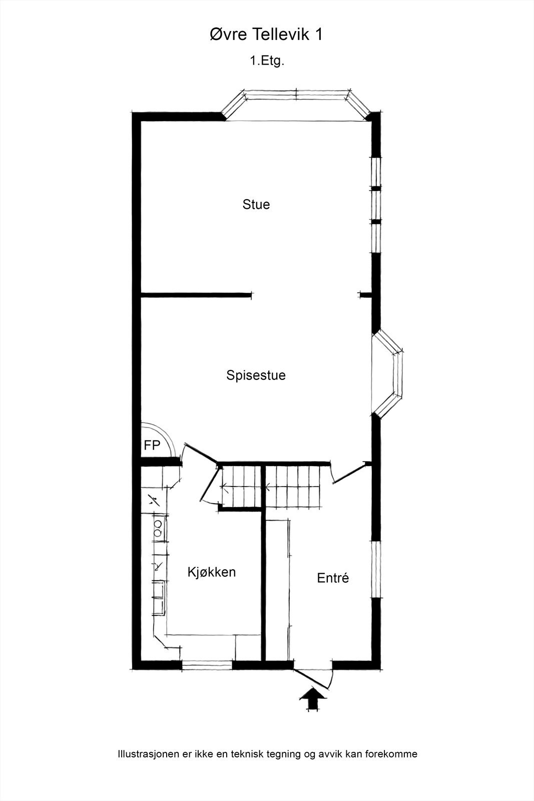 Plantegning 1.etasje Galleribilde