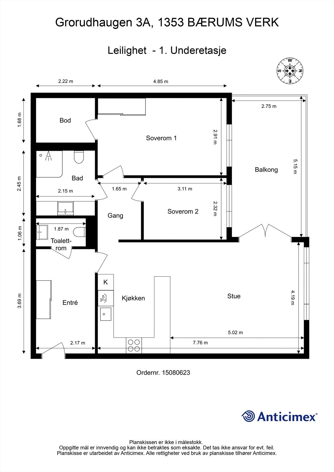 Plantegning Galleribilde