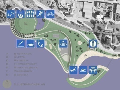 Koigen friområde med badestrand, stupetårn, sandvollyball, trenningsappareter - 350 m ! Galleribilde