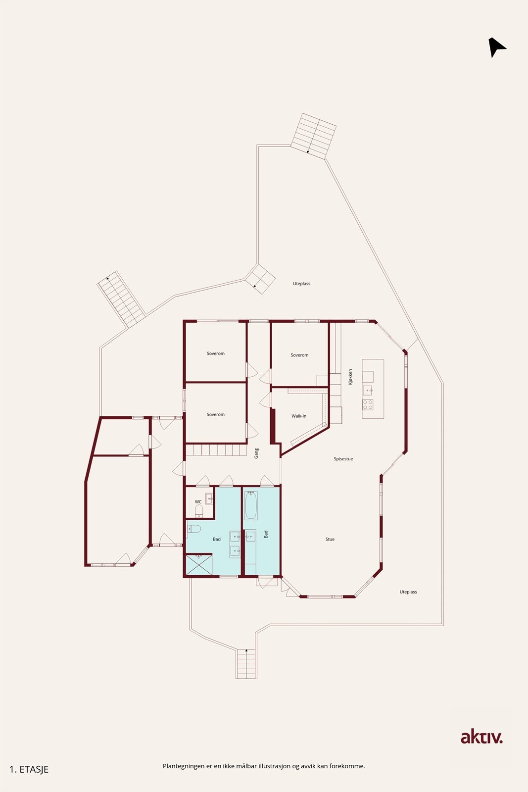 Plantegning Galleribilde