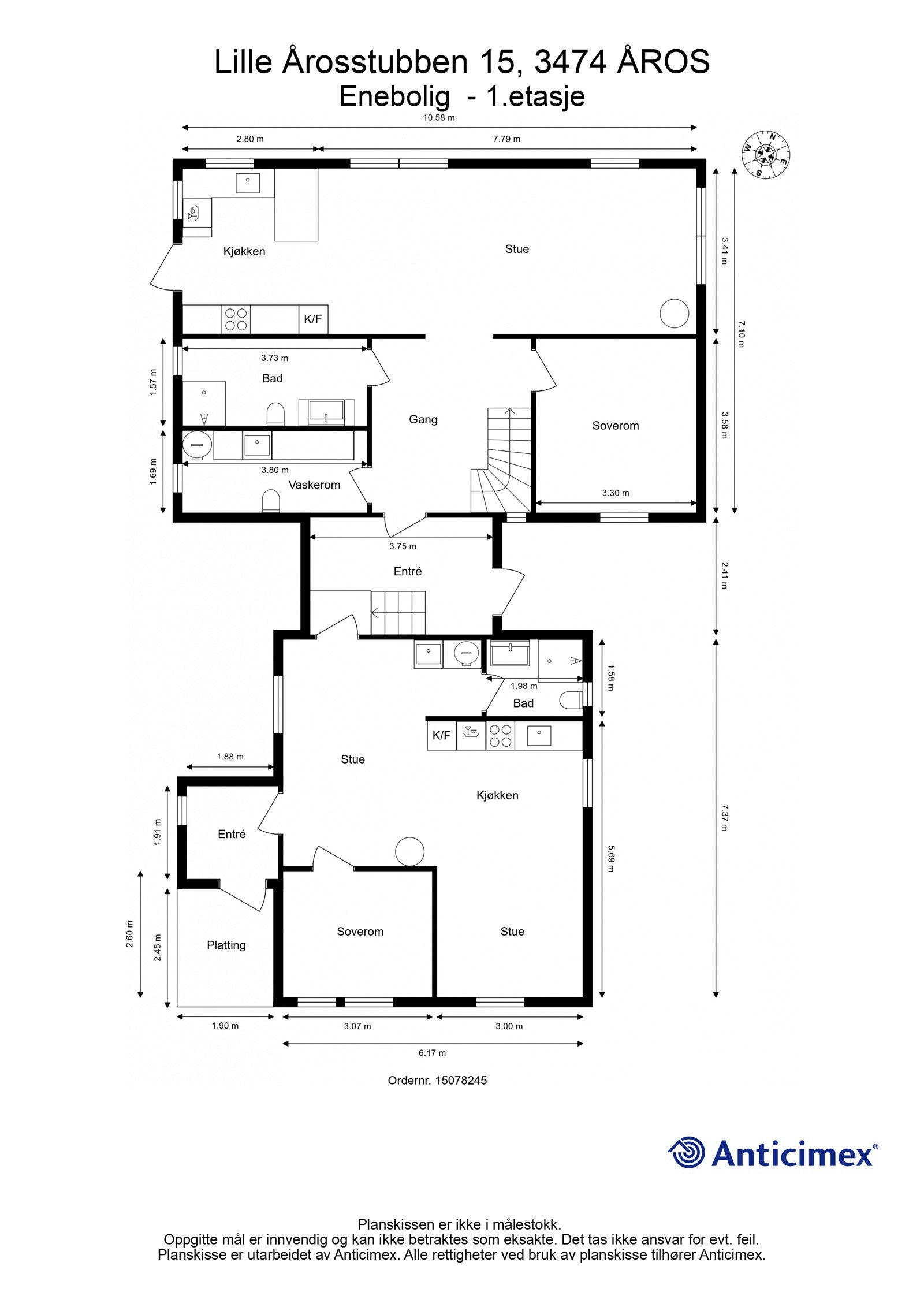 Plantegning- 1.etasje Galleribilde