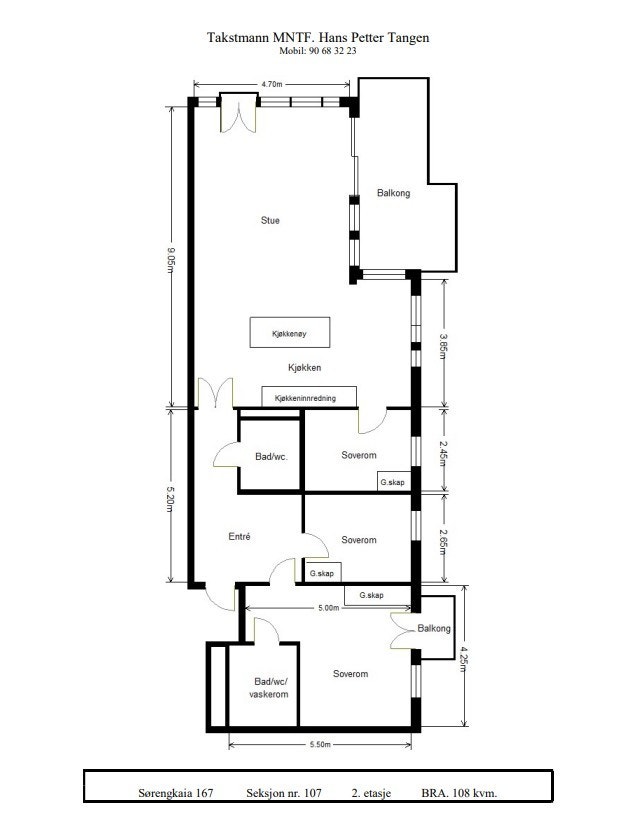 Plantegning Galleribilde