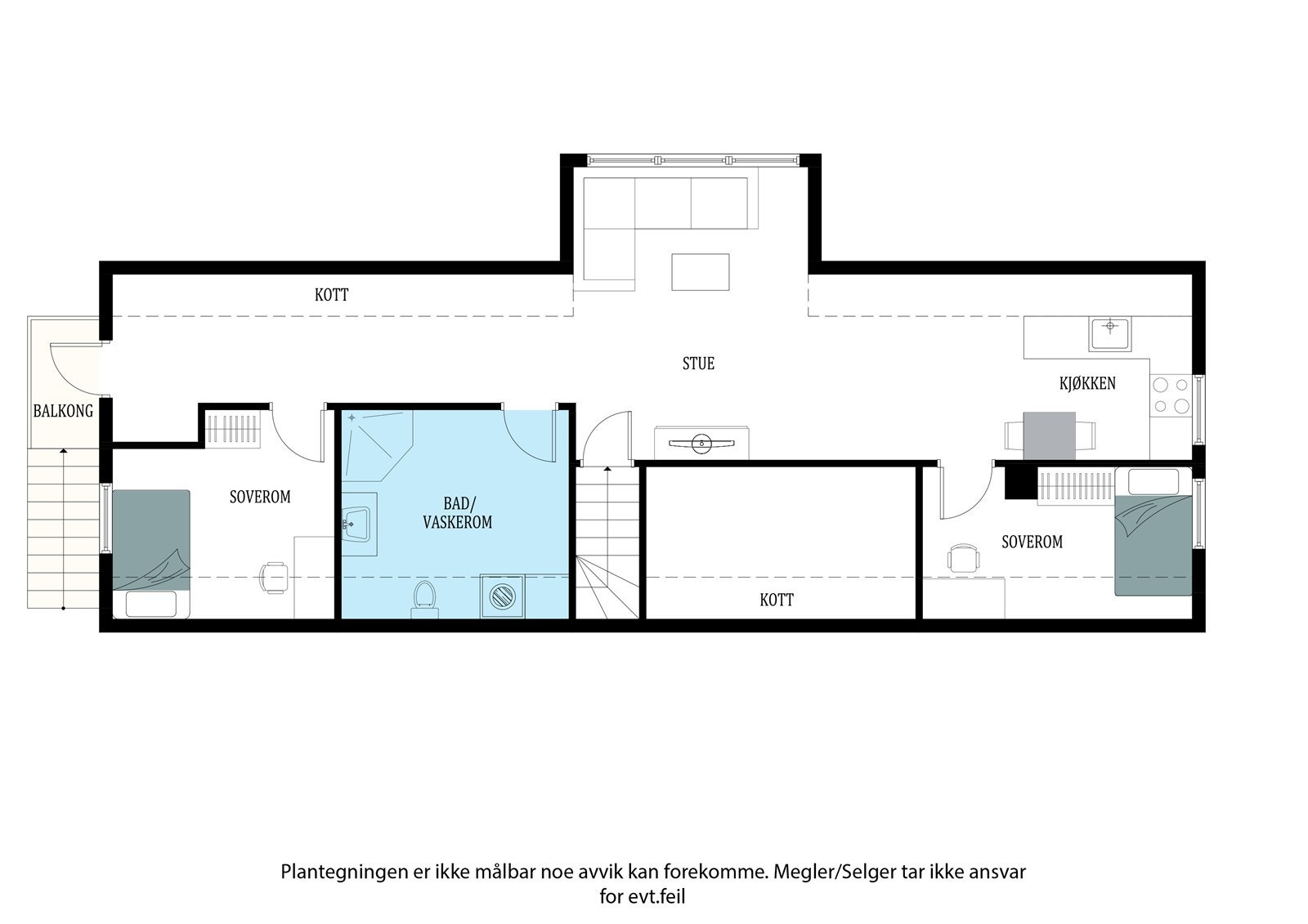Plantegning 2.etg Galleribilde
