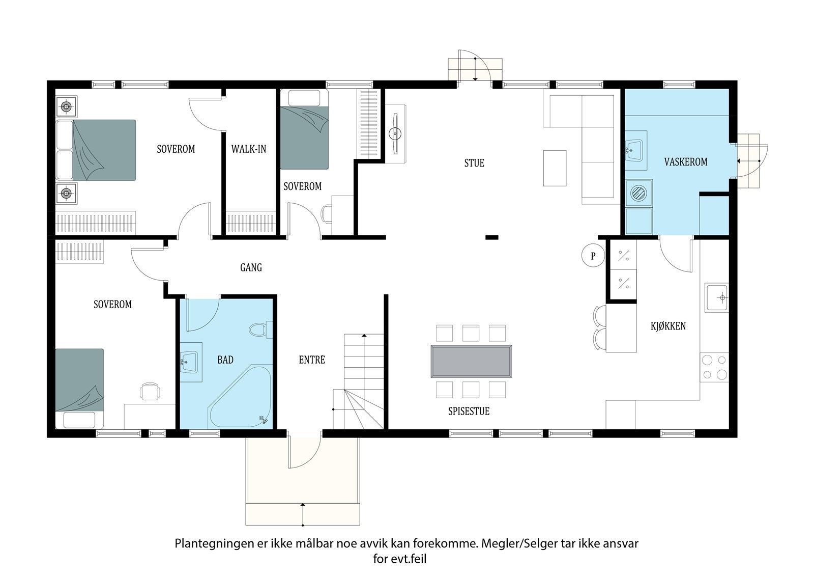 Plantegning 1.etg Galleribilde