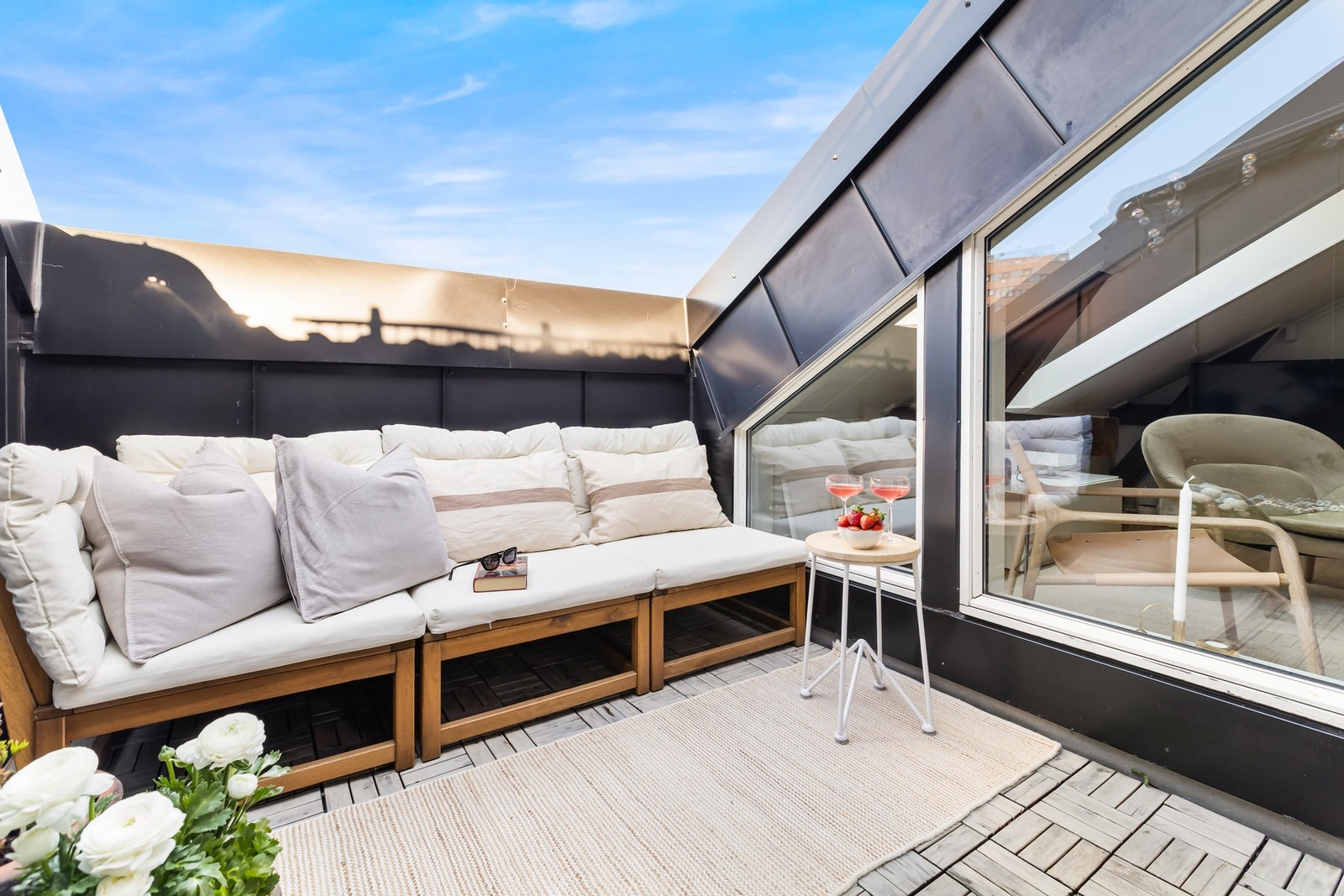 Fantastisk takterrasse Galleribilde