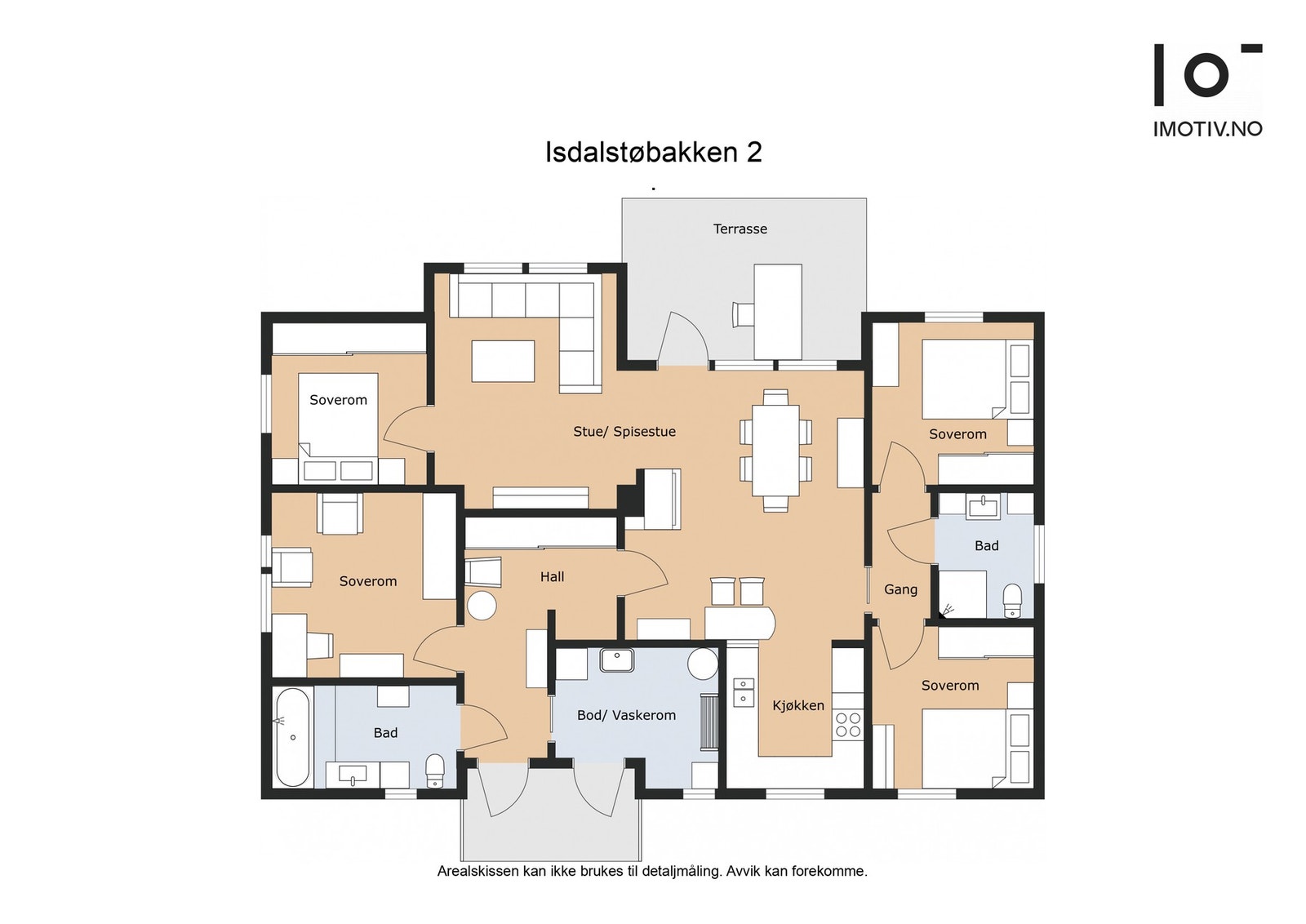Plantegning | Areal: 113 kvm (BRA-i) Galleribilde