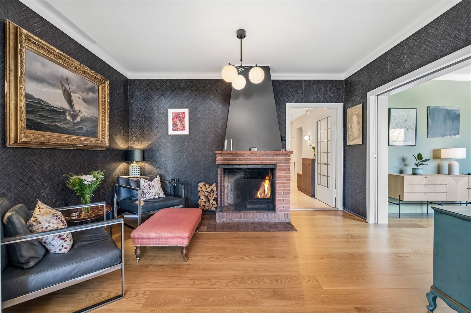Velfungerende peis - perfekt for kalde høst- og vinterkvelder. Galleribilde