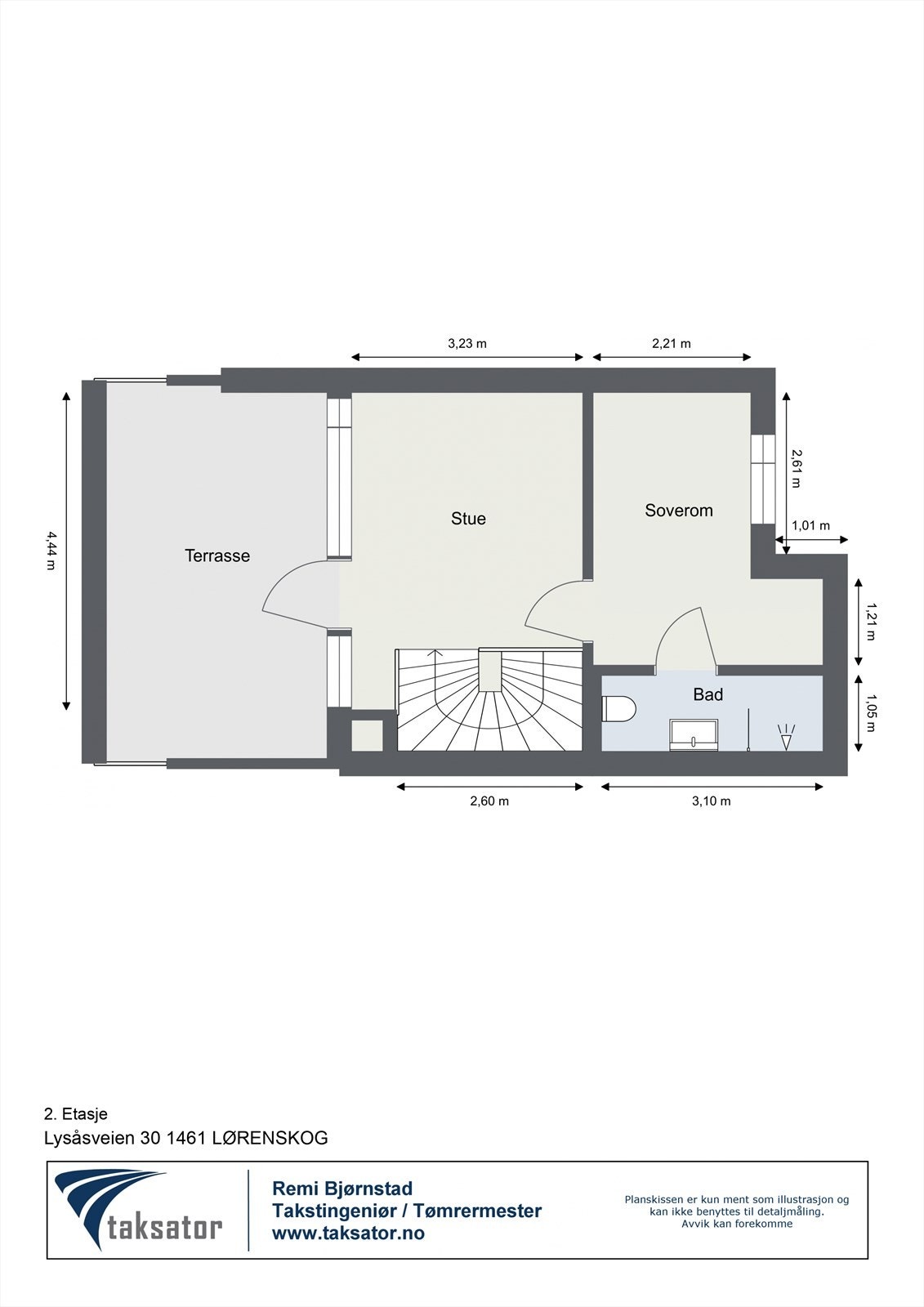 Plantegning 2. etasje Galleribilde