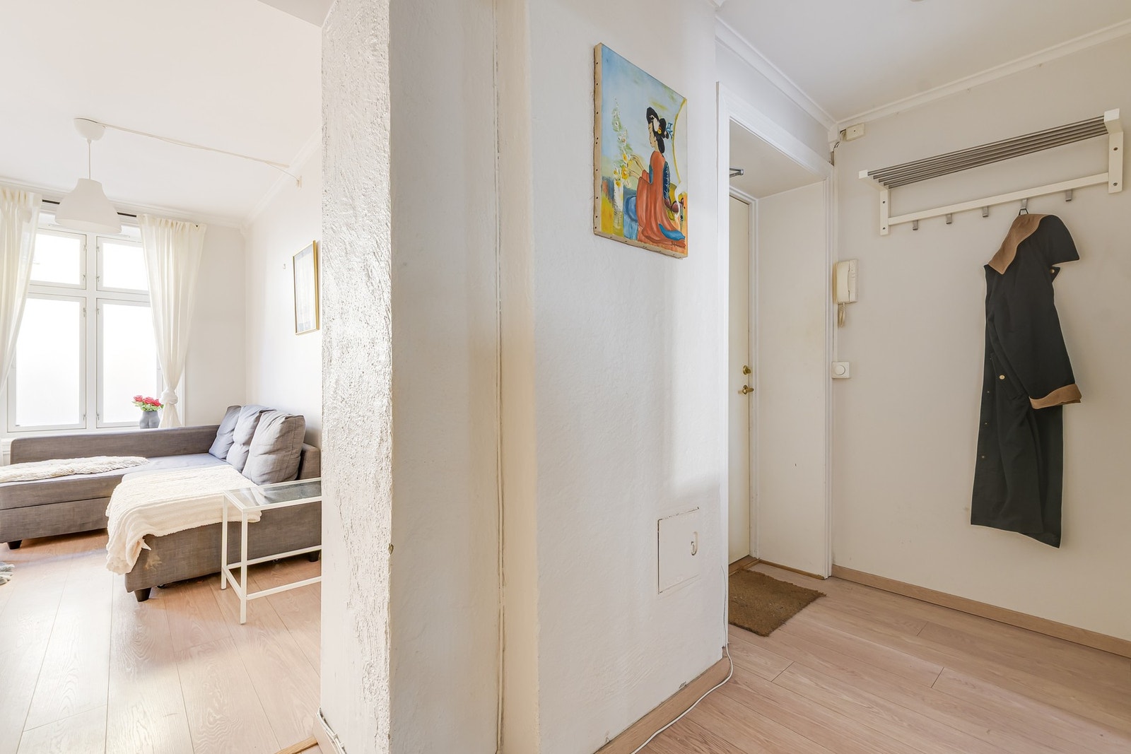 Plass til sofagruppe i stuen. Galleribilde