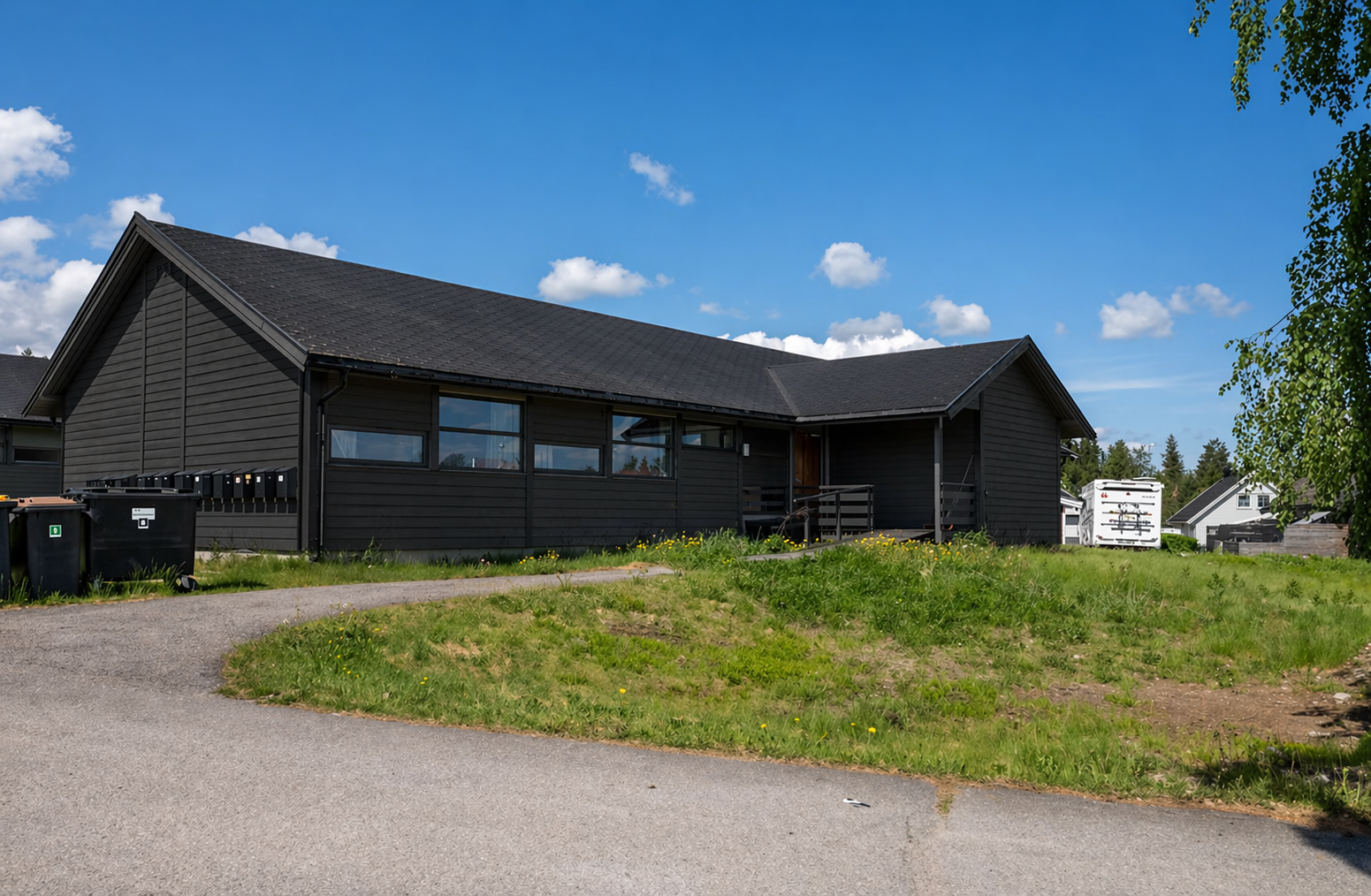 Nymalt fasade Galleribilde