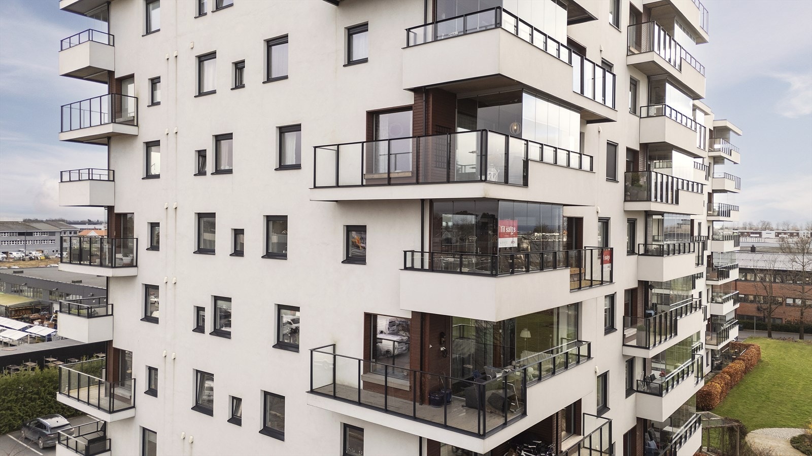 Leiligheten ligger på nord/vest siden av blokken. Galleribilde