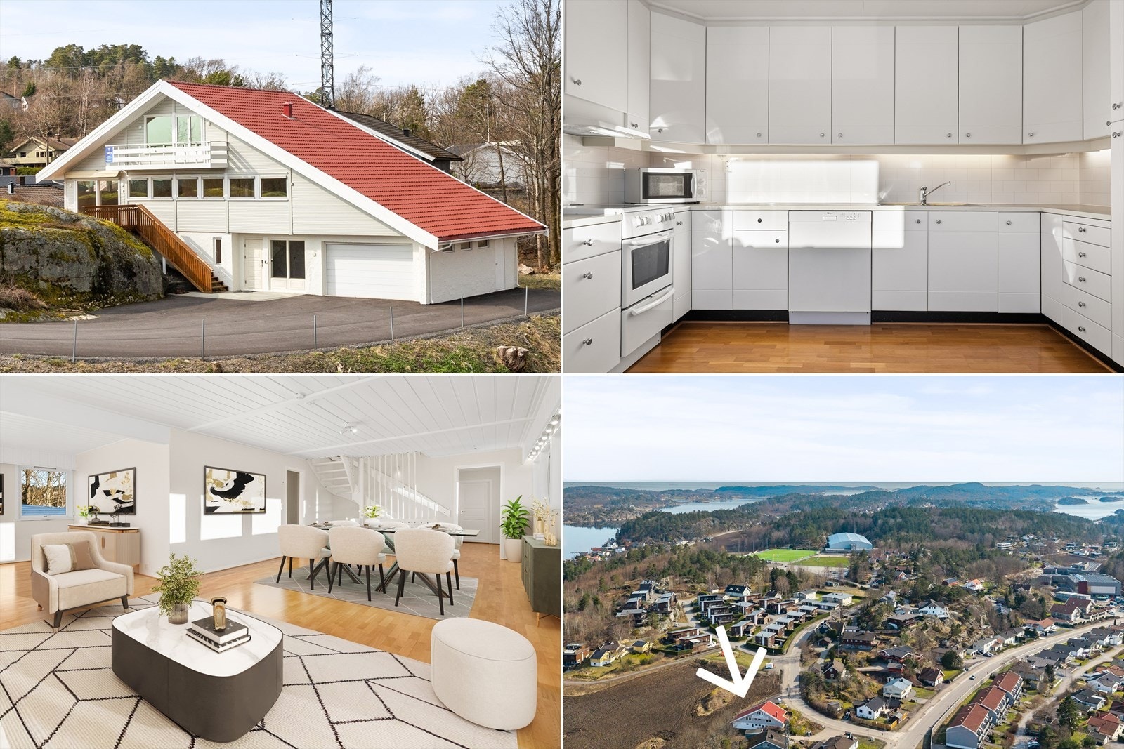 Velkommen til en innholdsrik og familievennlig enebolig med attraktiv beliggenhet nær idrettspark, sjø og ny skole. Galleribilde