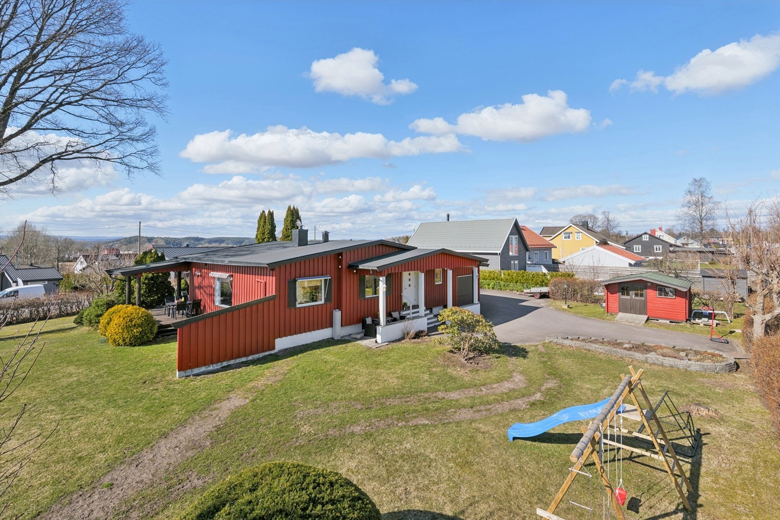 Her er det god plass til lek og moro. Galleribilde