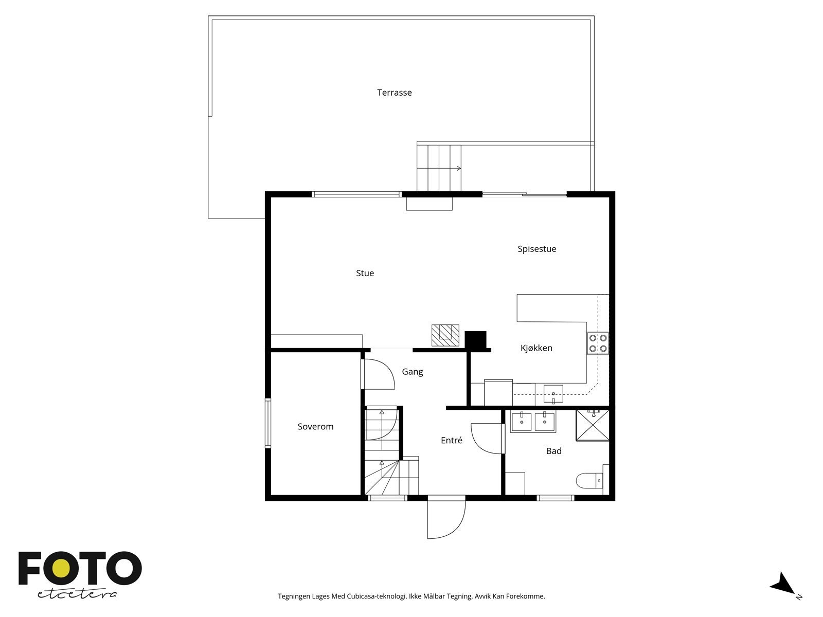 Plantegning 1 etg Galleribilde