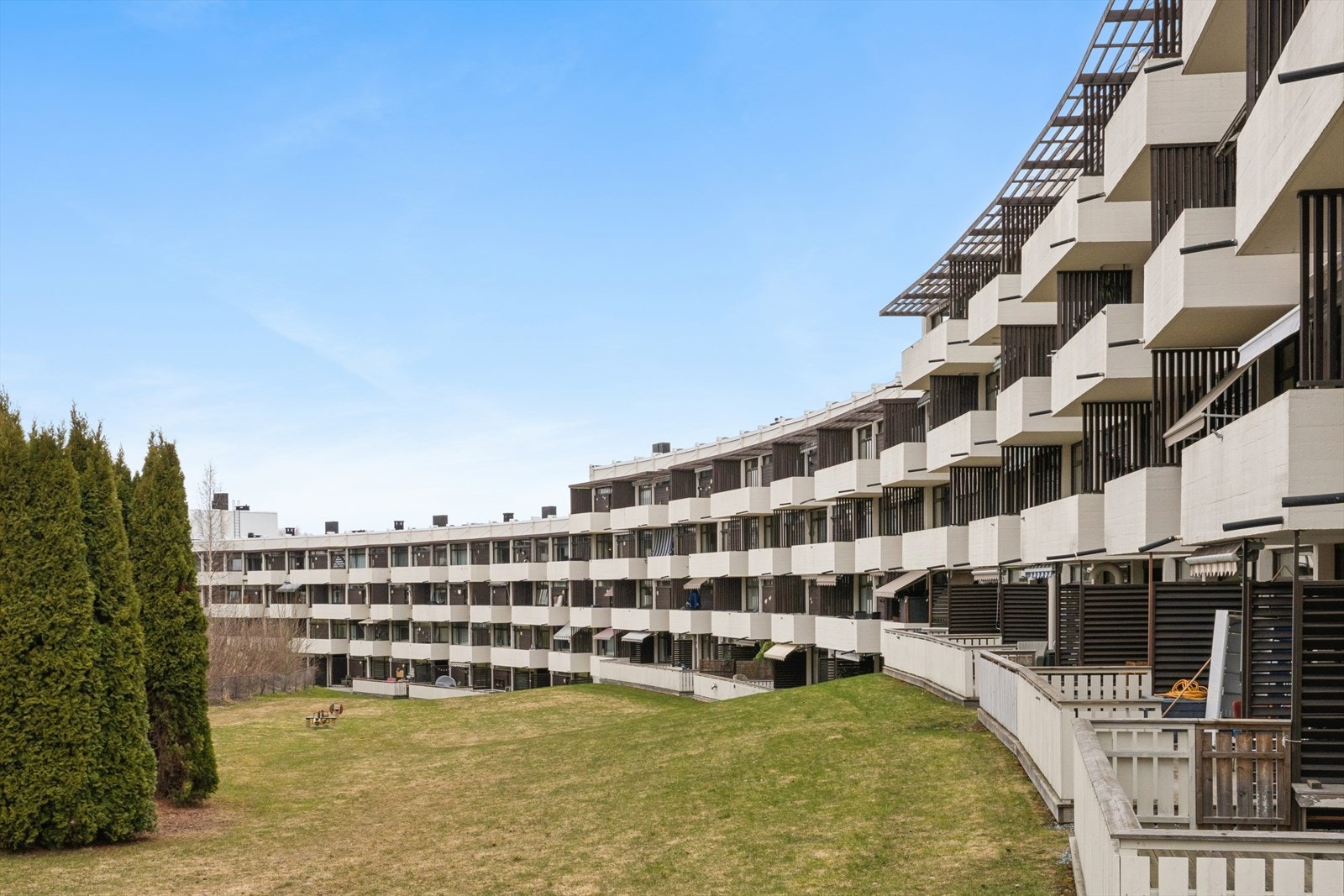 Utsikt fra balkong. Galleribilde