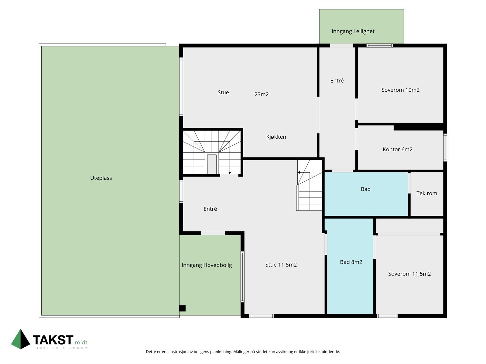 Plantegning hovedplan. Galleribilde