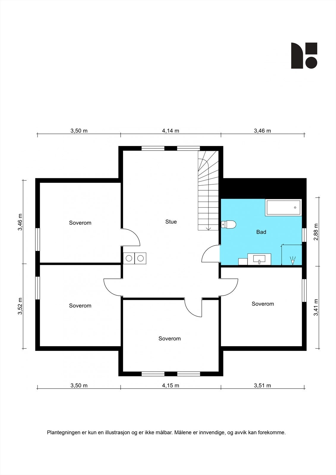Plantegning 2.etasje Galleribilde