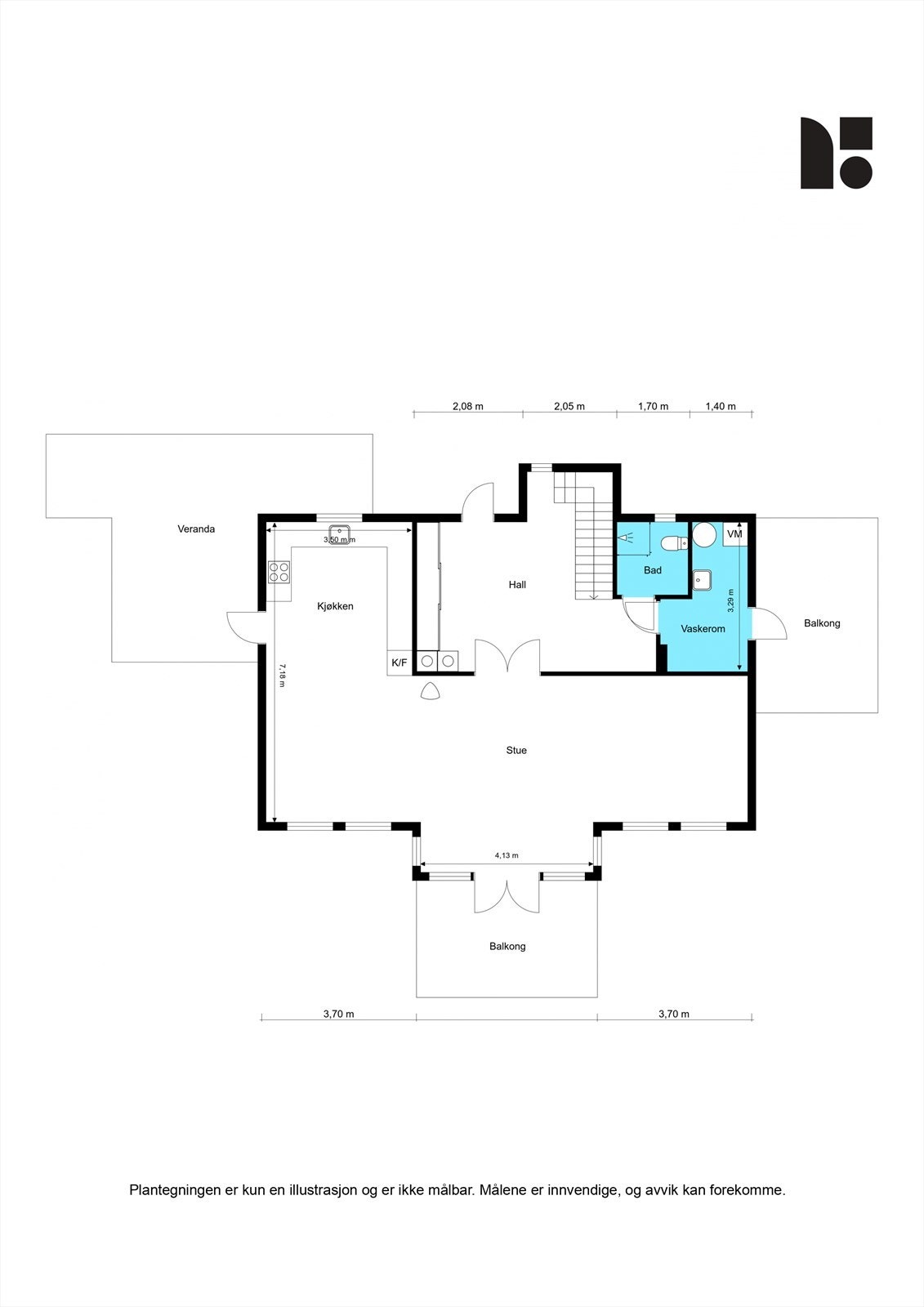 Plantegning 1.etasje Galleribilde