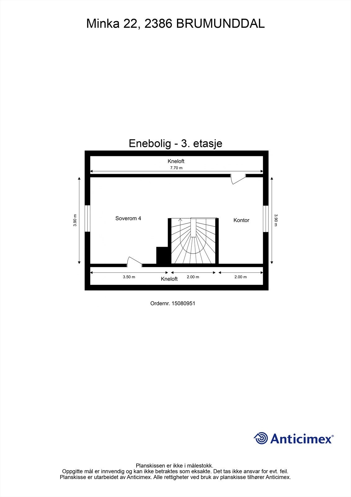 Plantegning - 3. etasje Galleribilde
