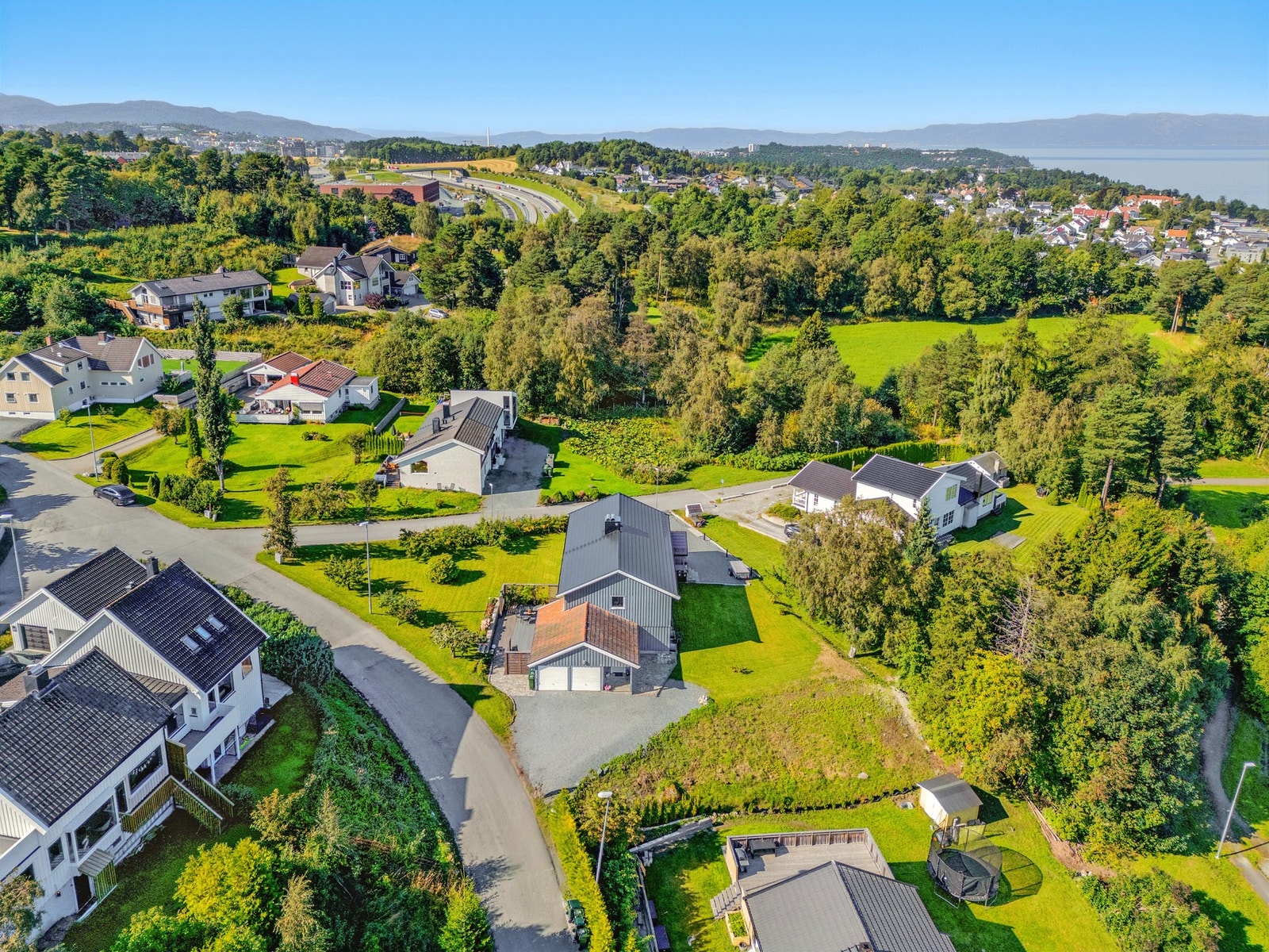 Dronebilde av området. Galleribilde