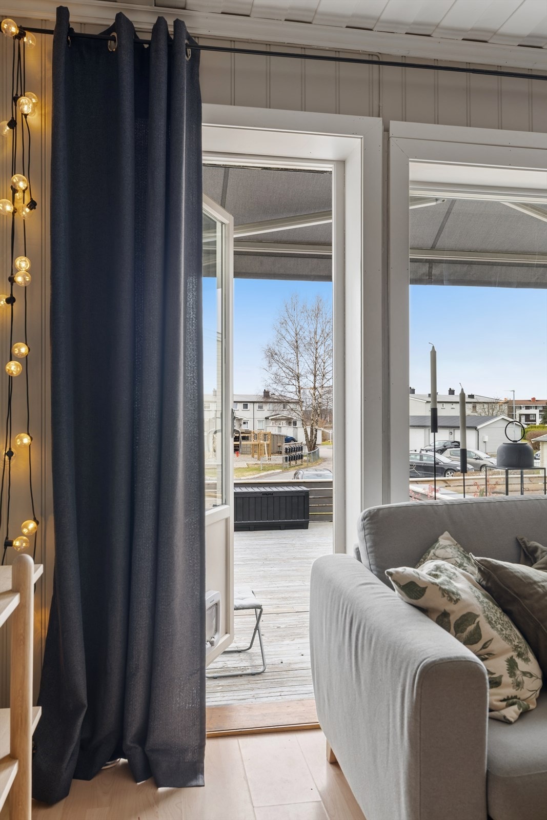 Adkomst til markterrasse fra stue. Galleribilde