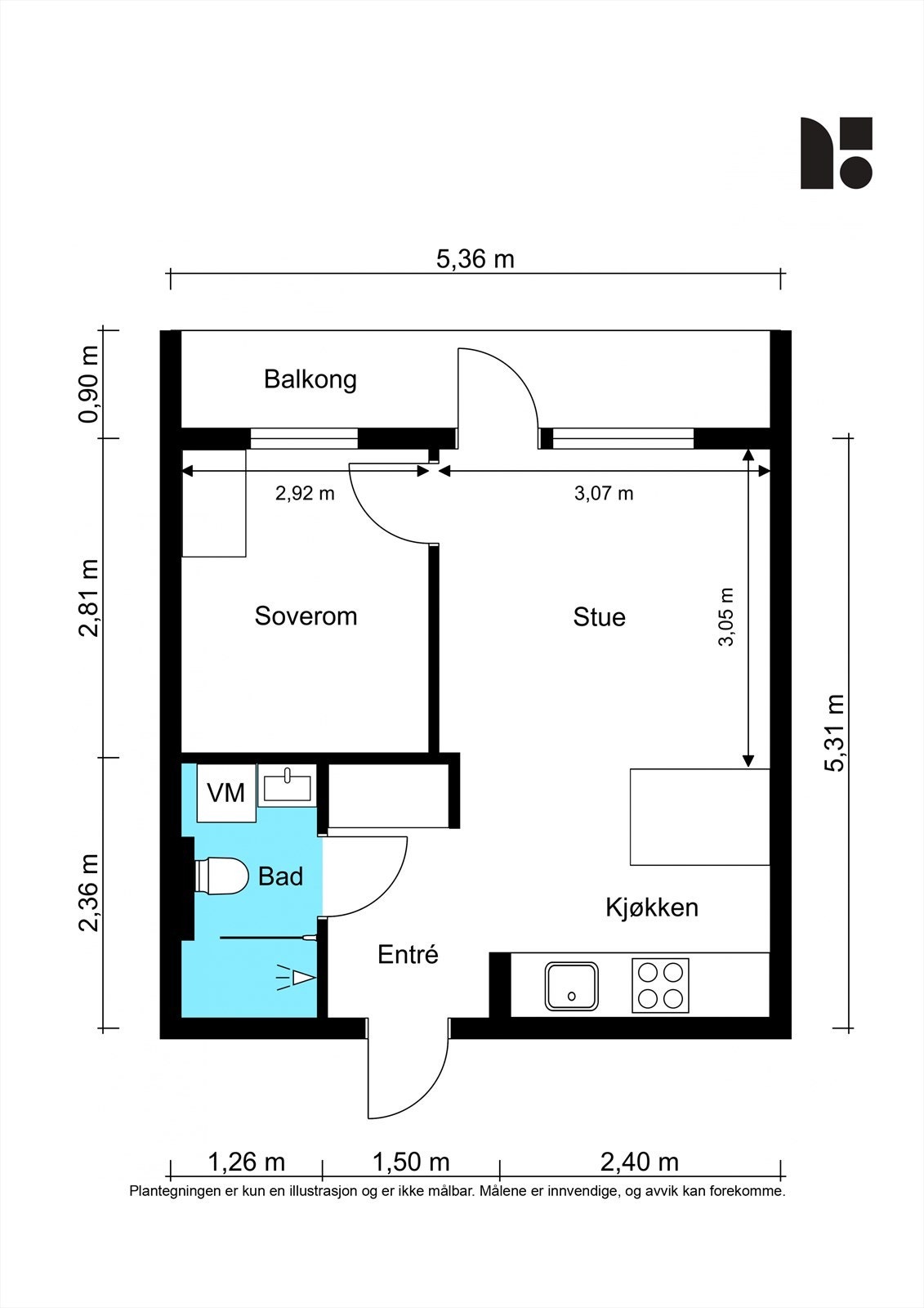 Plantegning Galleribilde