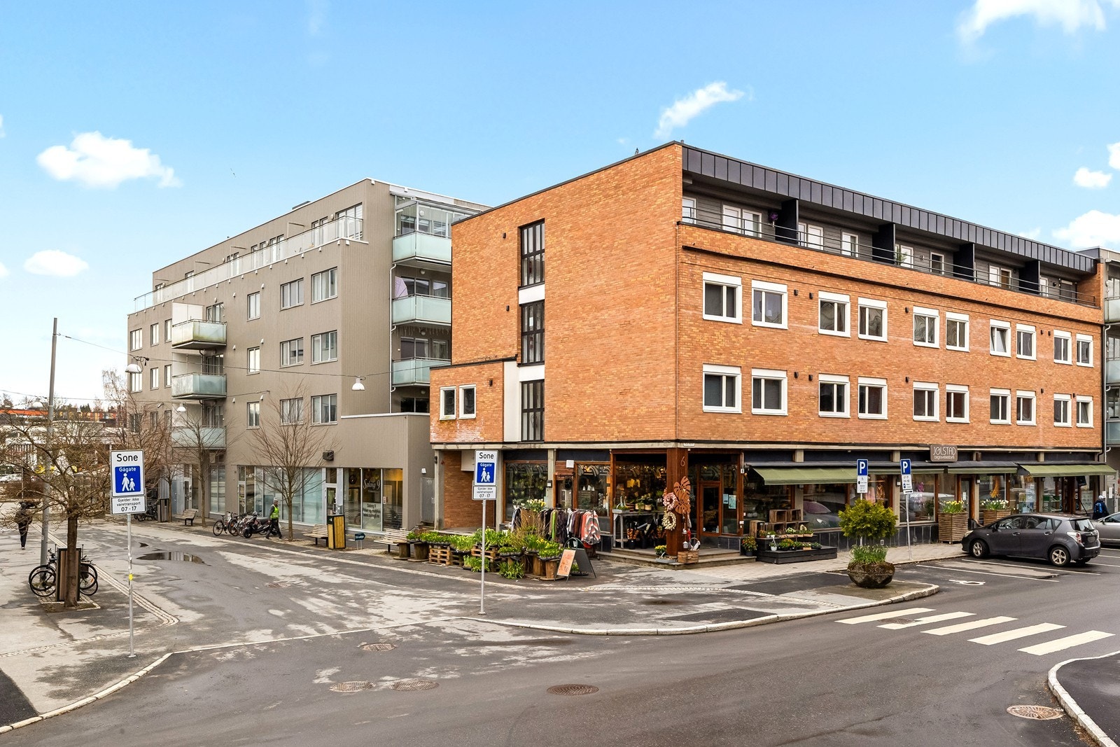 Utvendig fasade. Galleribilde