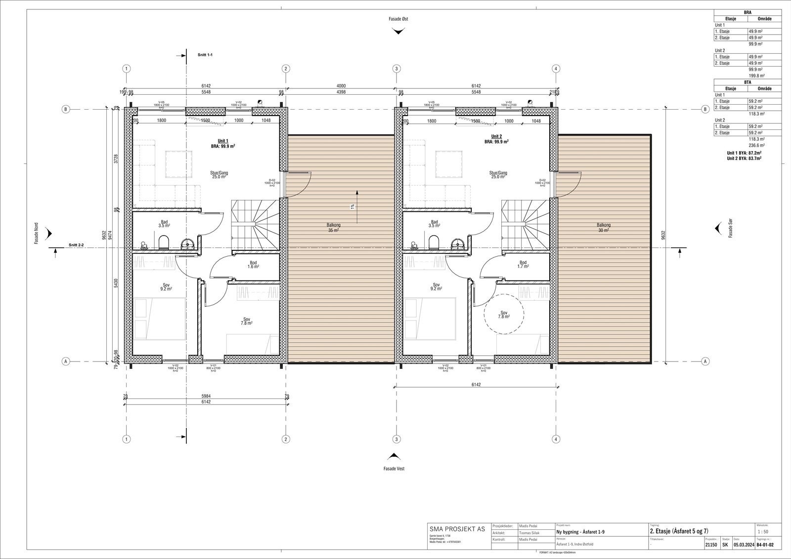 Plantegning 2.etasje Galleribilde