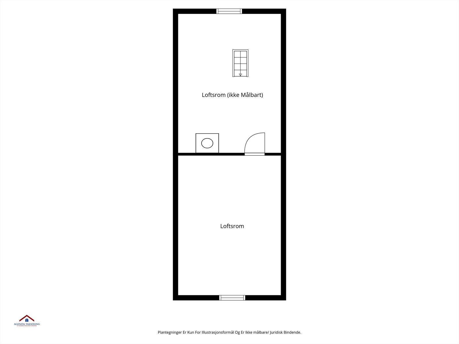 Plantegning loft Galleribilde