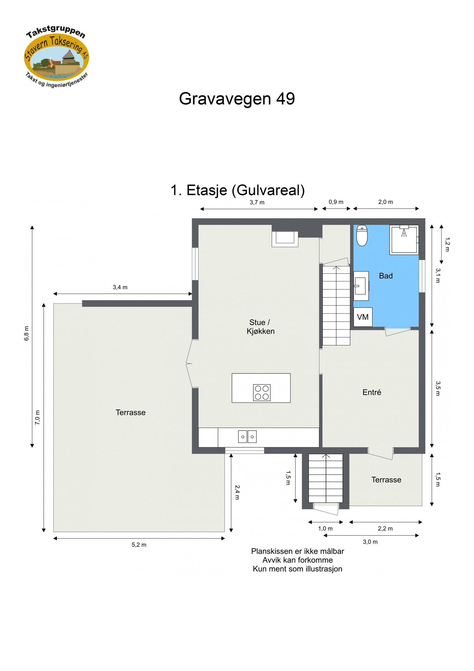 Plantegning - 1. etasje Galleribilde