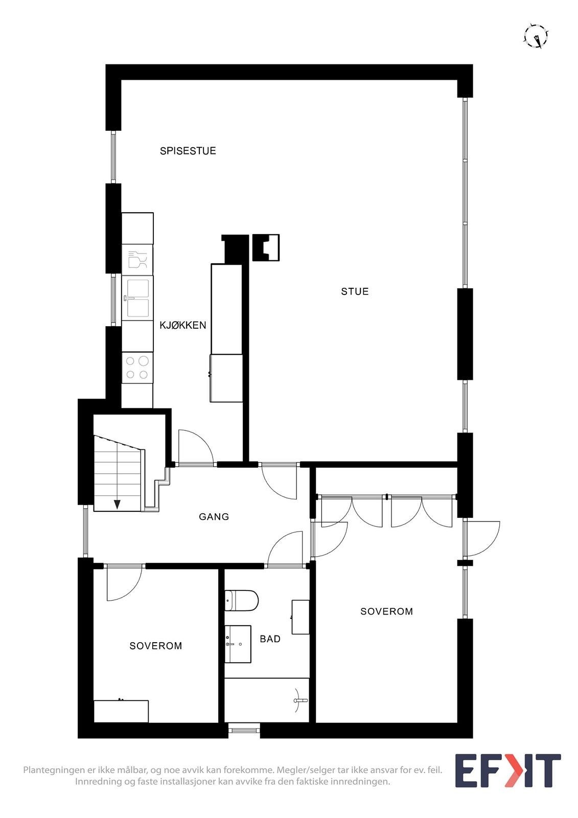 Planskisse 2D - 2. etasje Galleribilde