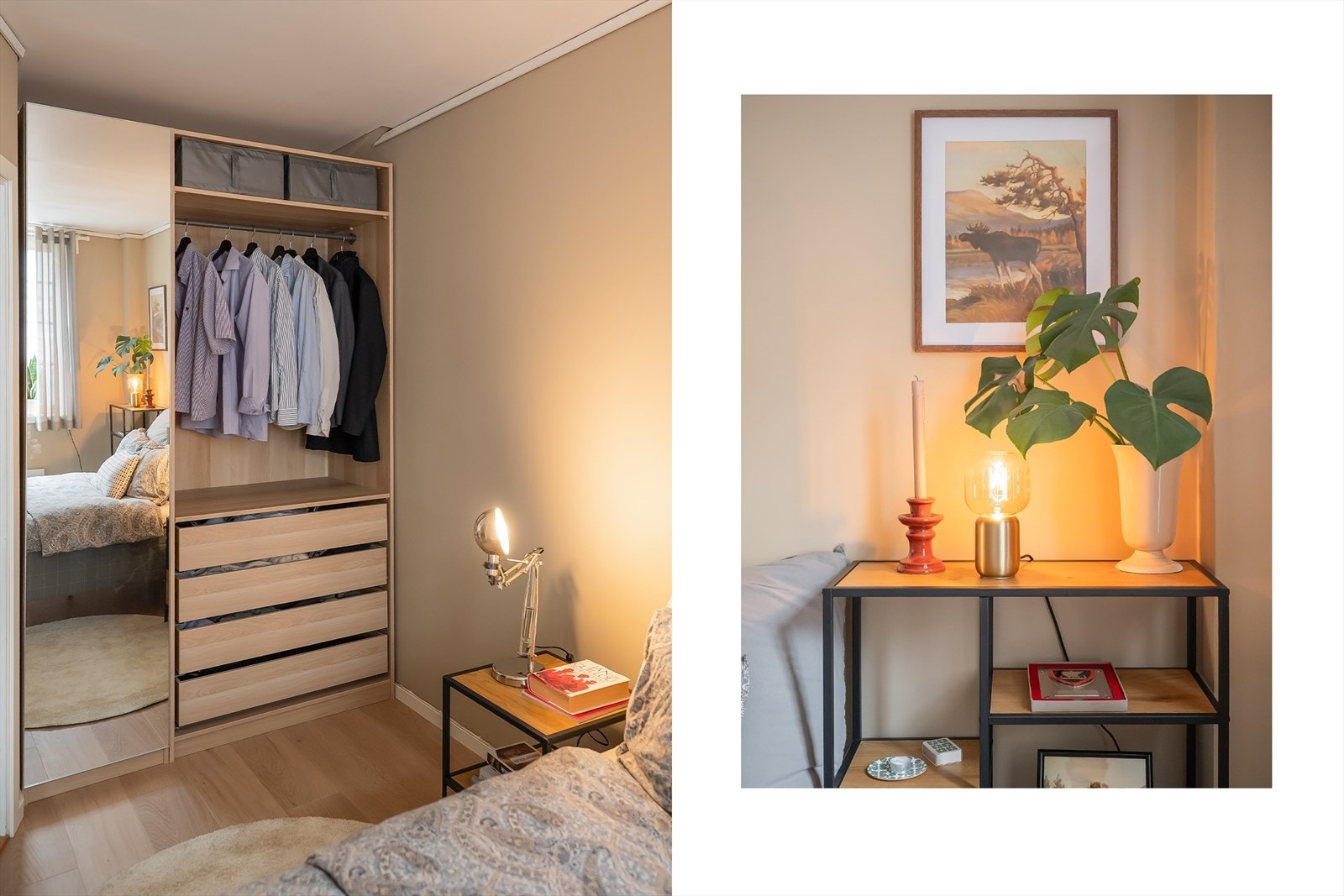 Det er god plass til stort garderobeskap på soverommet. Galleribilde