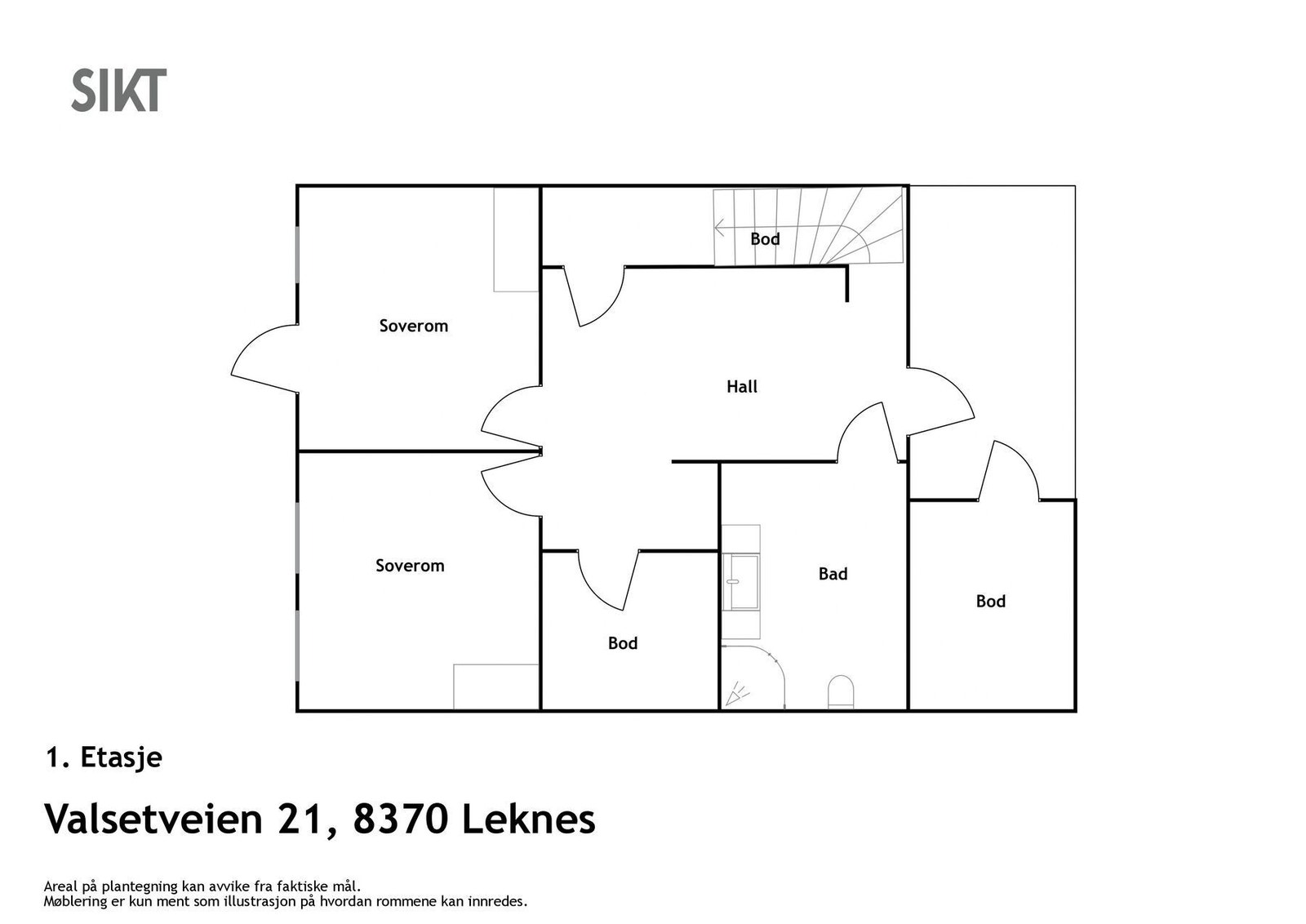 Planskisse 1. Etasje Galleribilde