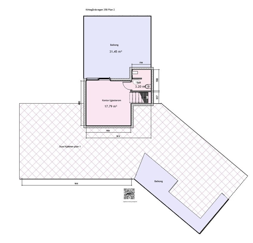 Kirkegårdsvegen 35B plan 2