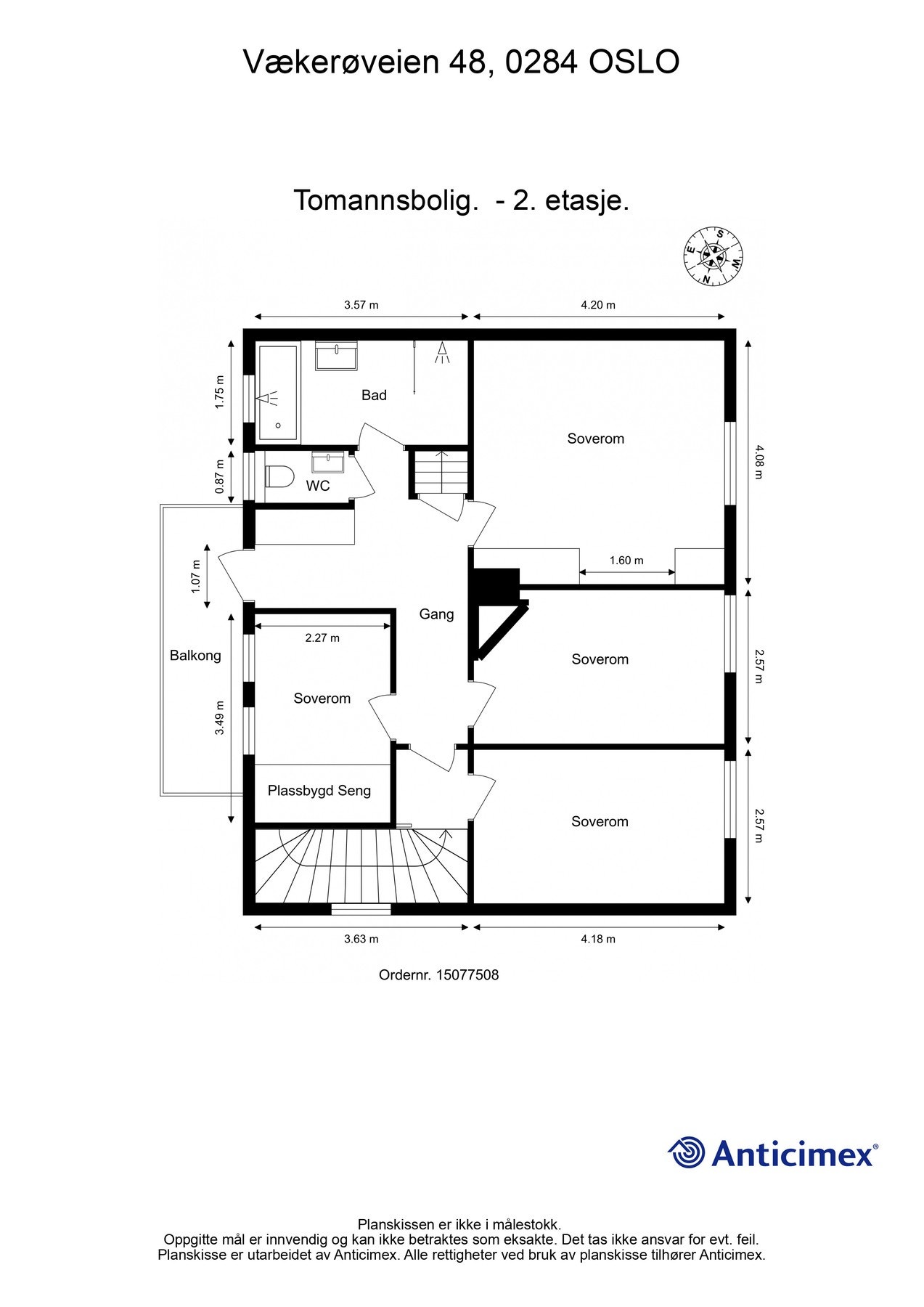 Planskisse 2.Etasje Galleribilde
